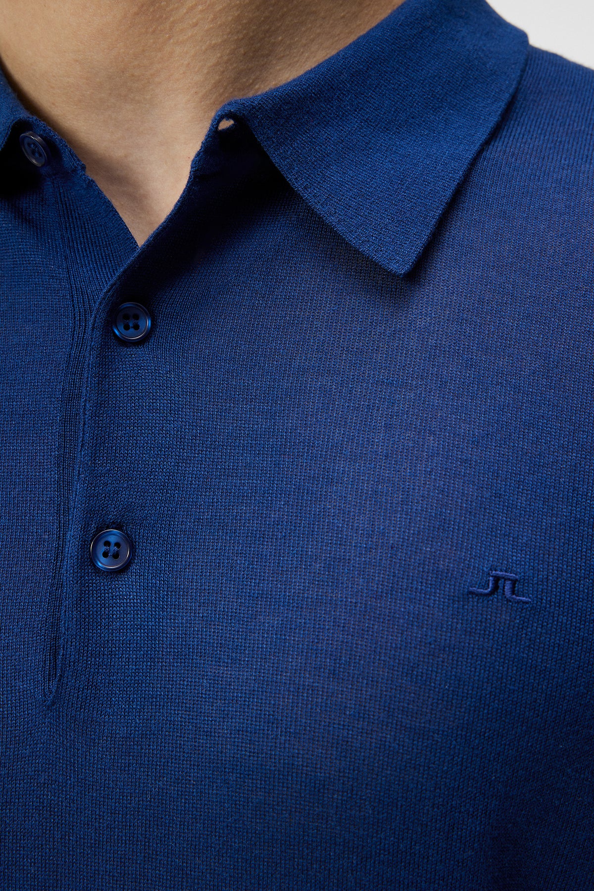 Ridge Lyocell Silk Polo / Estate Blue