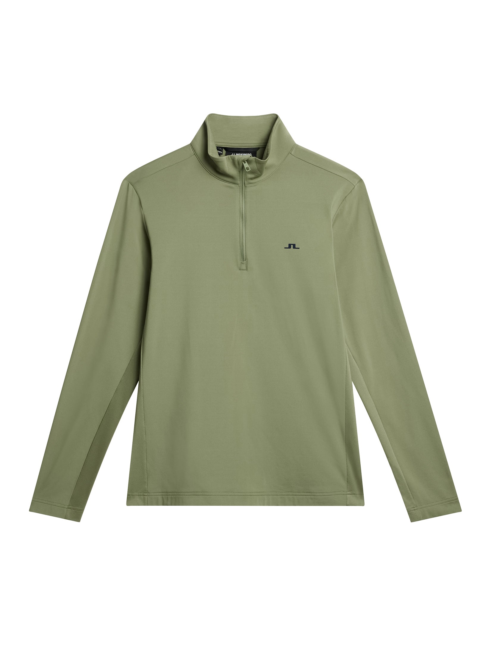 Luke Quarter Zip Mid Layer / Oil Green