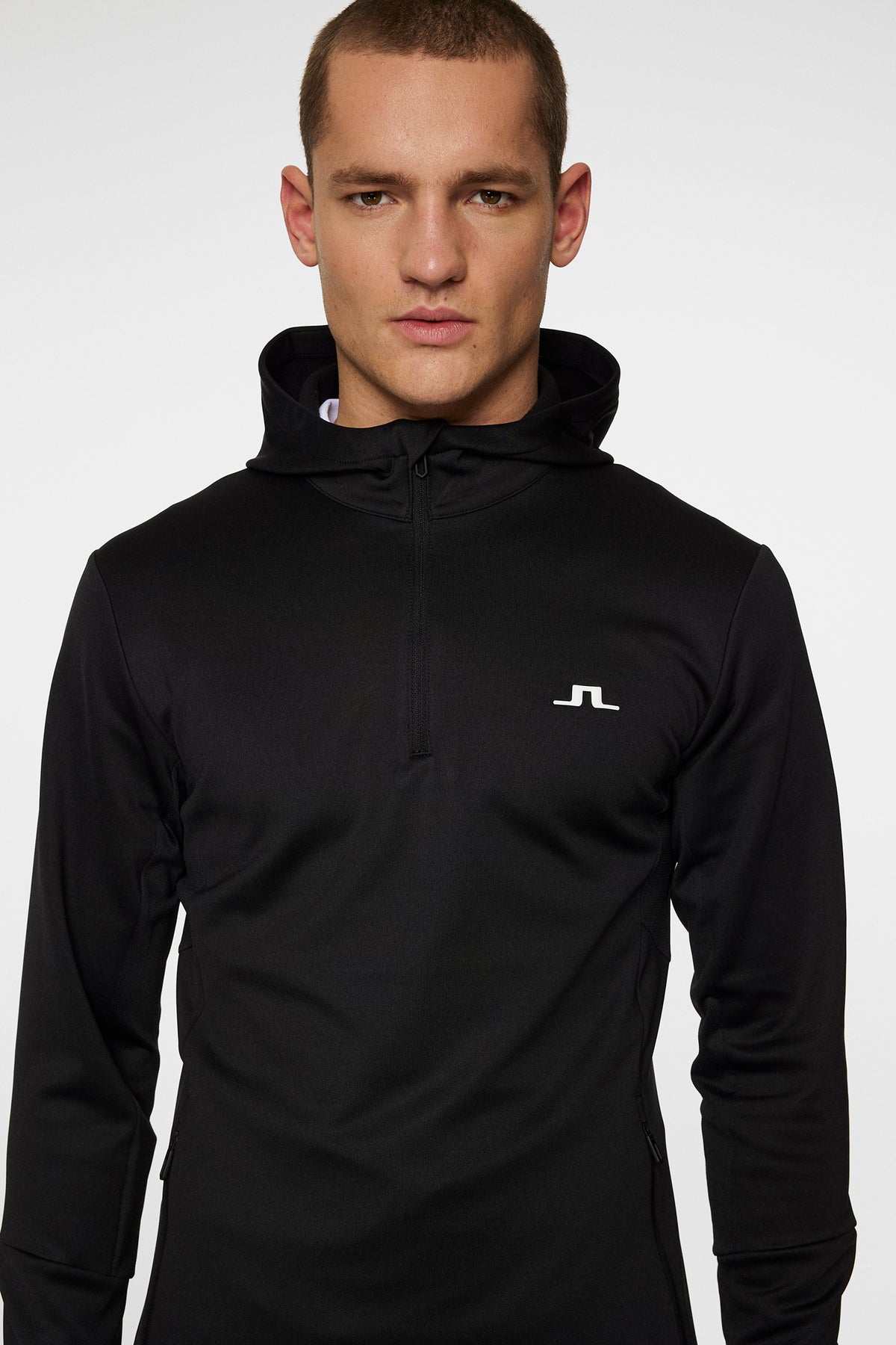 Aerial Quarter Zip Hood / Black