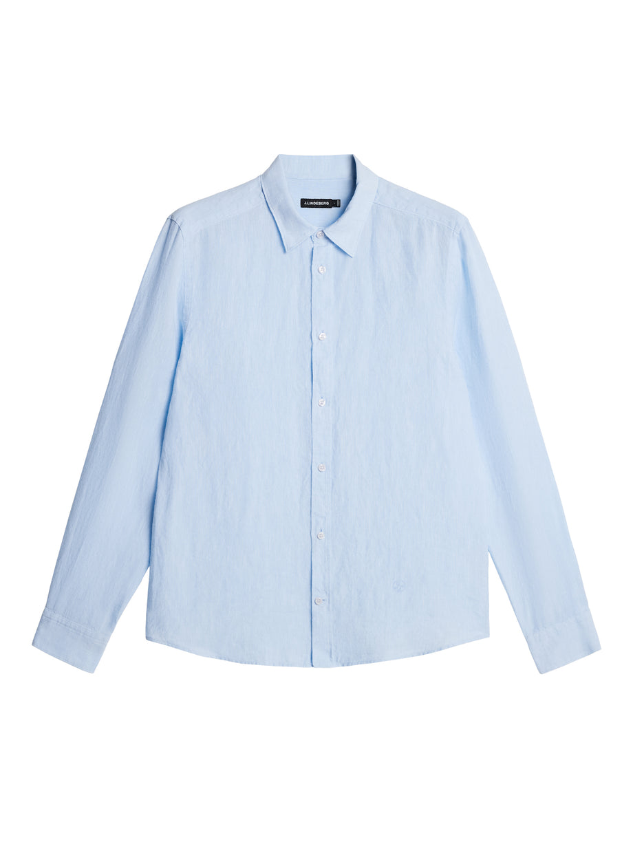 Slim LS Linen Melange Shirt / Chambray Blue