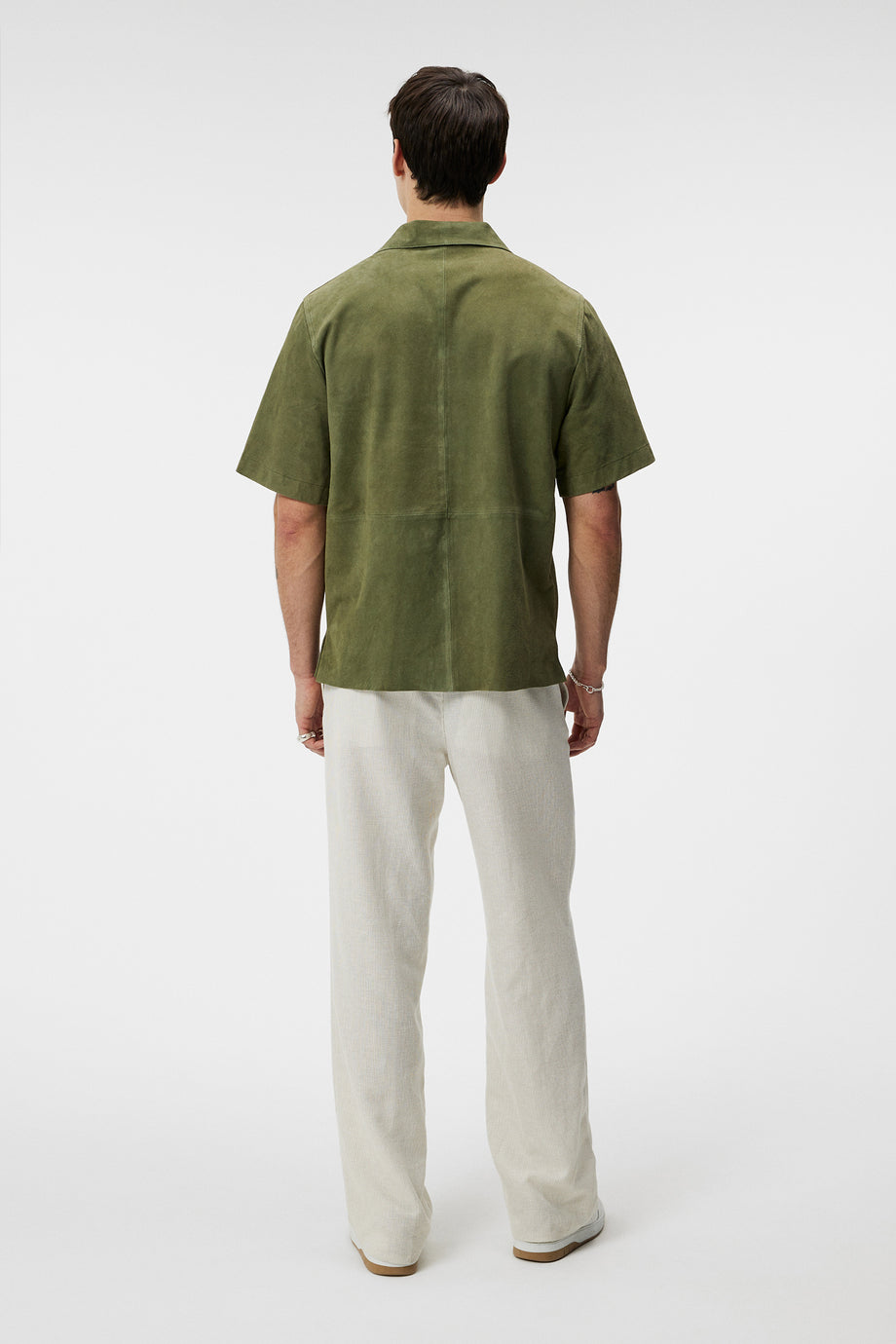 Scottie Suede Overshirt / Oil Green