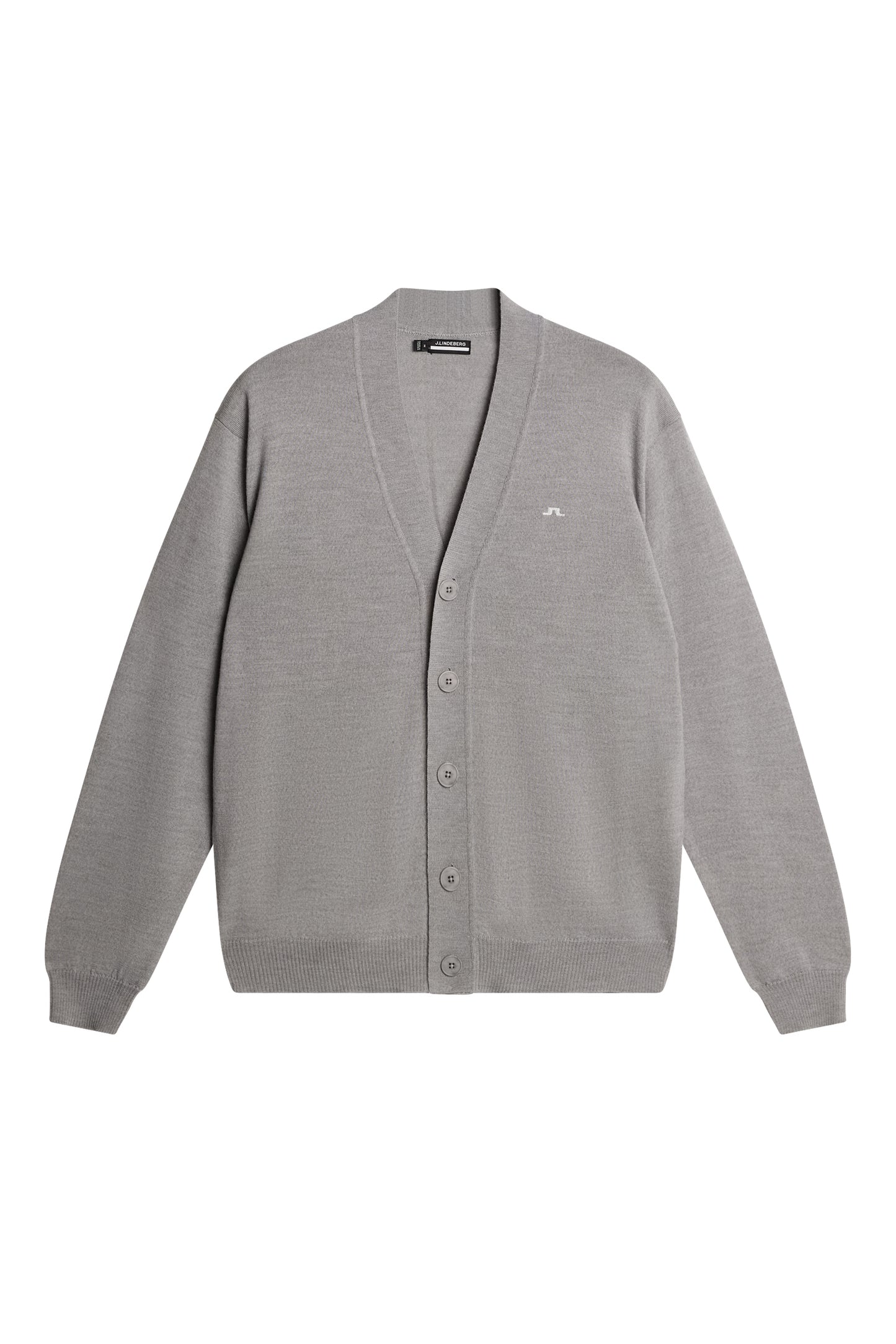 Lucas Knitted Cardigan / Light Grey Melange