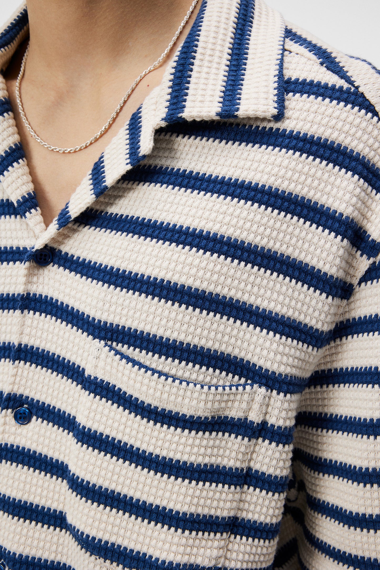 Tiro Resort Stripe Shirt / Estate Blue