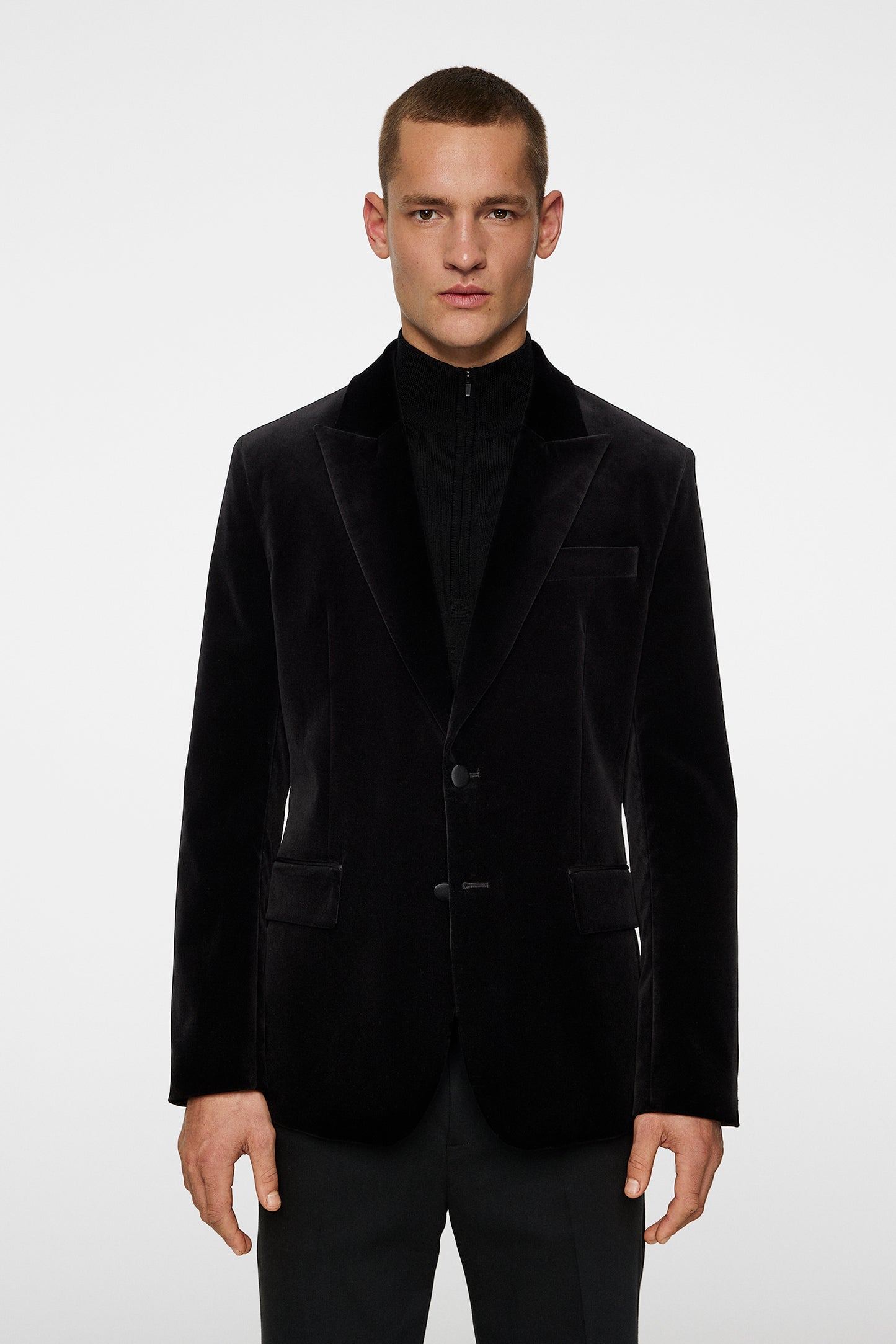 Lenny S Velvet Blazer / Black