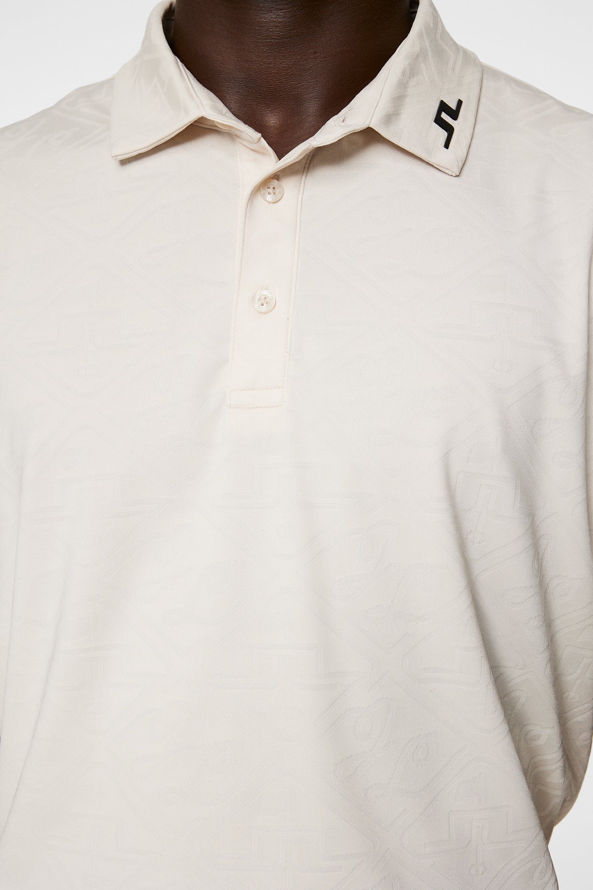 Bison  Regular Jacquard Polo / Moonbeam