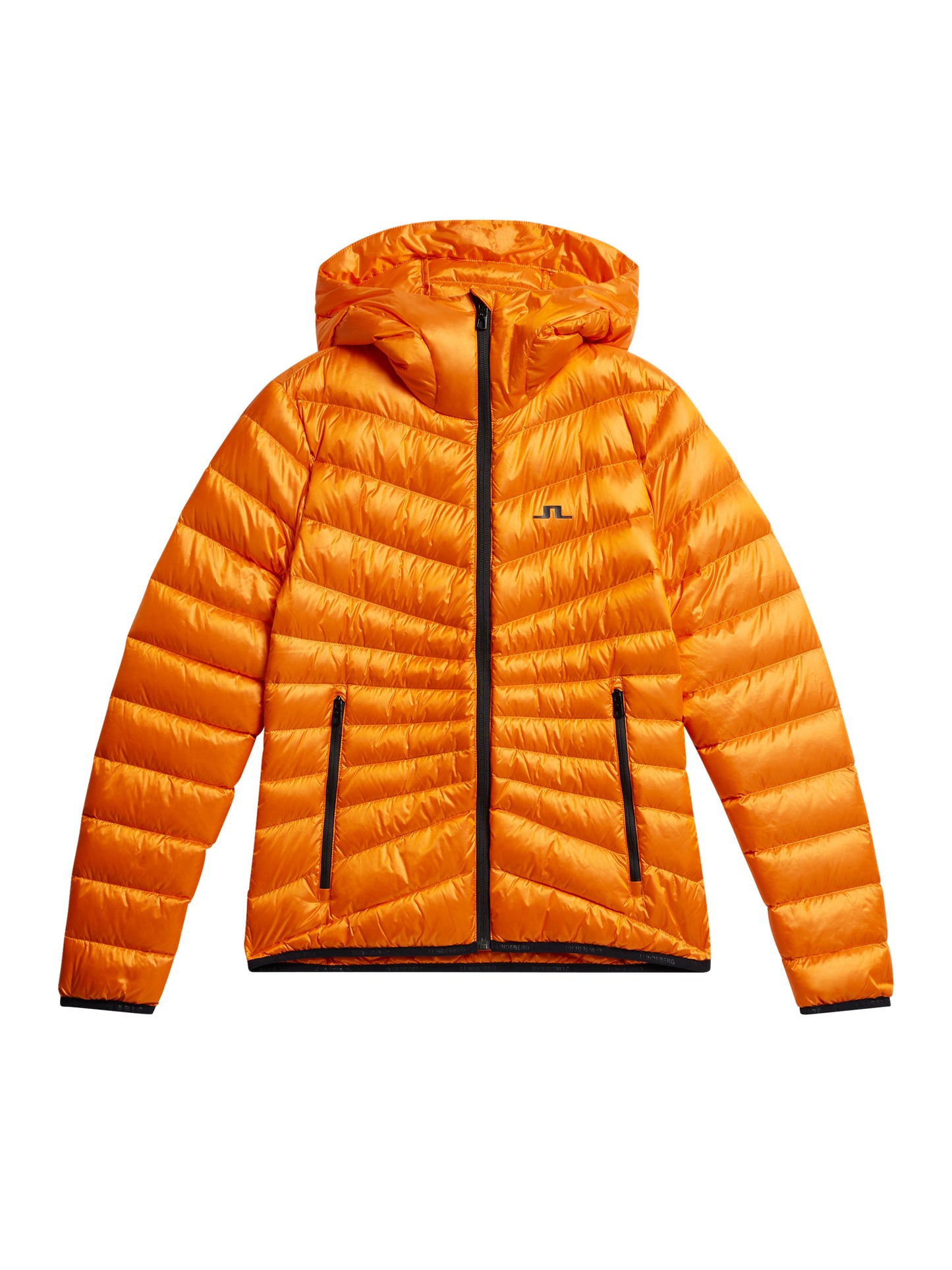 Lara Light Down Hood / Persimmon Orange