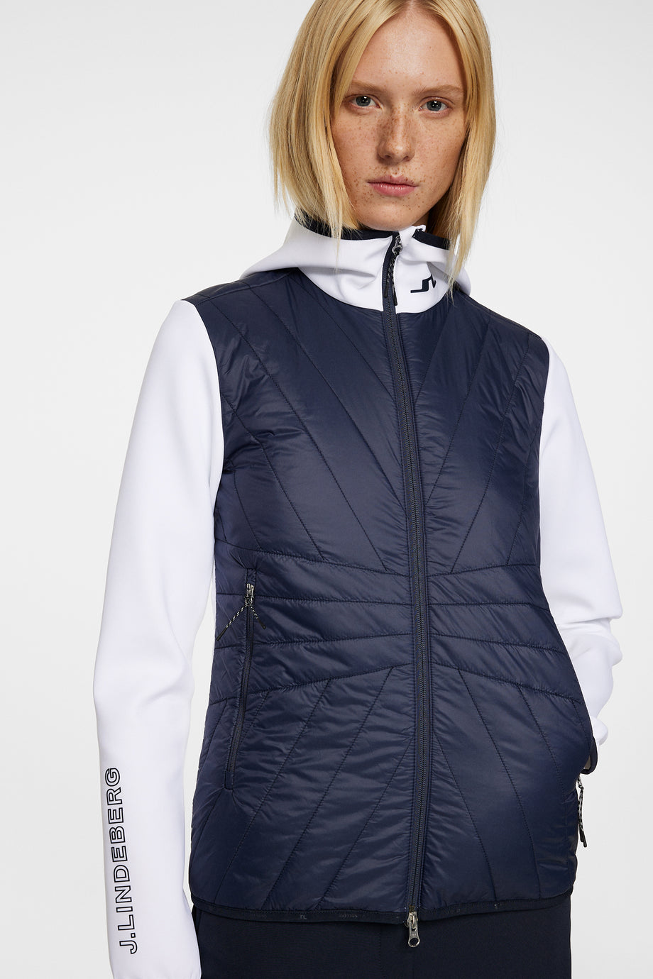 Holma Quilt Hybrid Hood / JL Navy