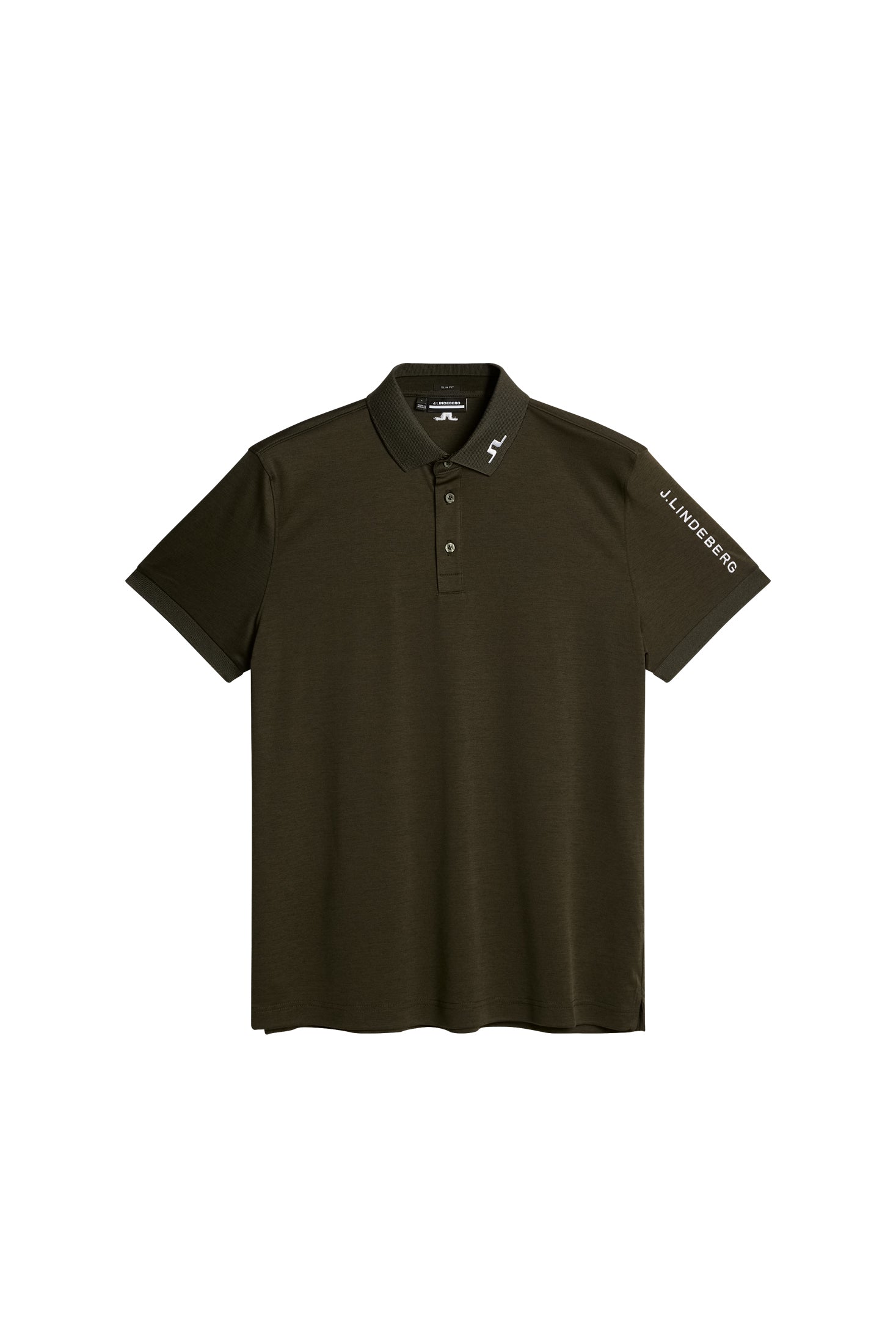 Tour Tech Slim Fit Polo Forest Green Melange J.Lindeberg
