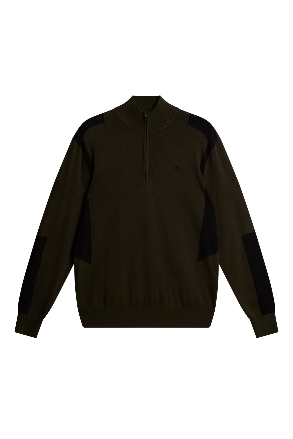 Kendrick Knitted Zip Sweater / Forest Green