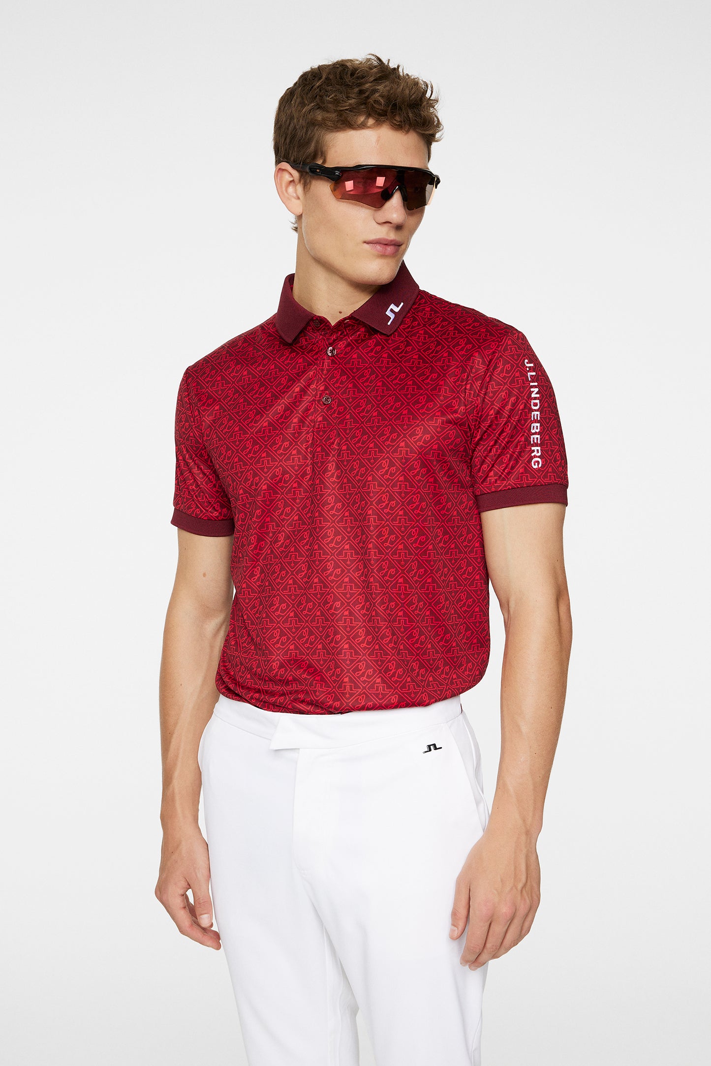 Tour Tech Reg Fit Print Polo / House Of JL Red M