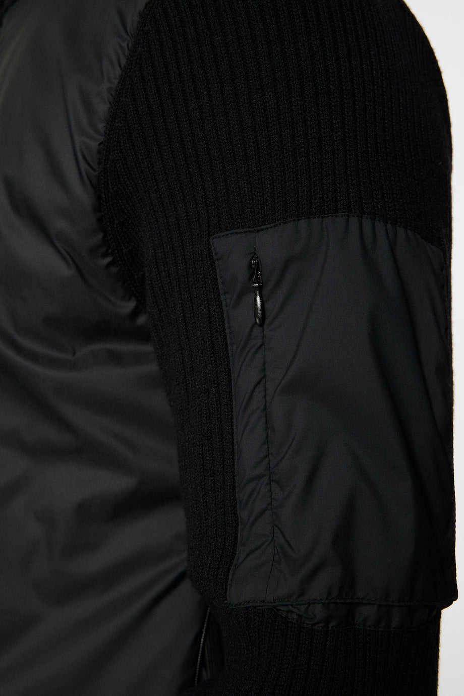 Beck Knitted Hybrid Jacket / Black