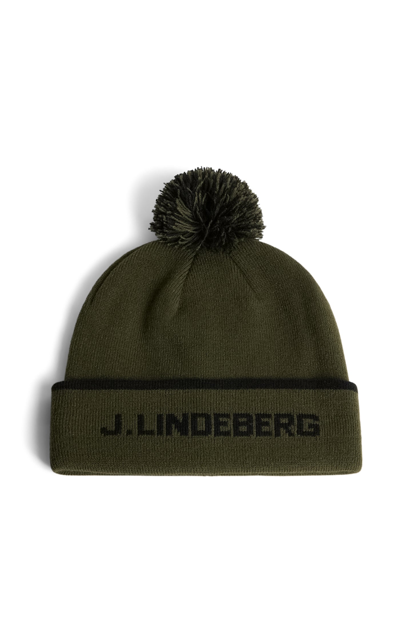 Stripe Beanie / Forest Green