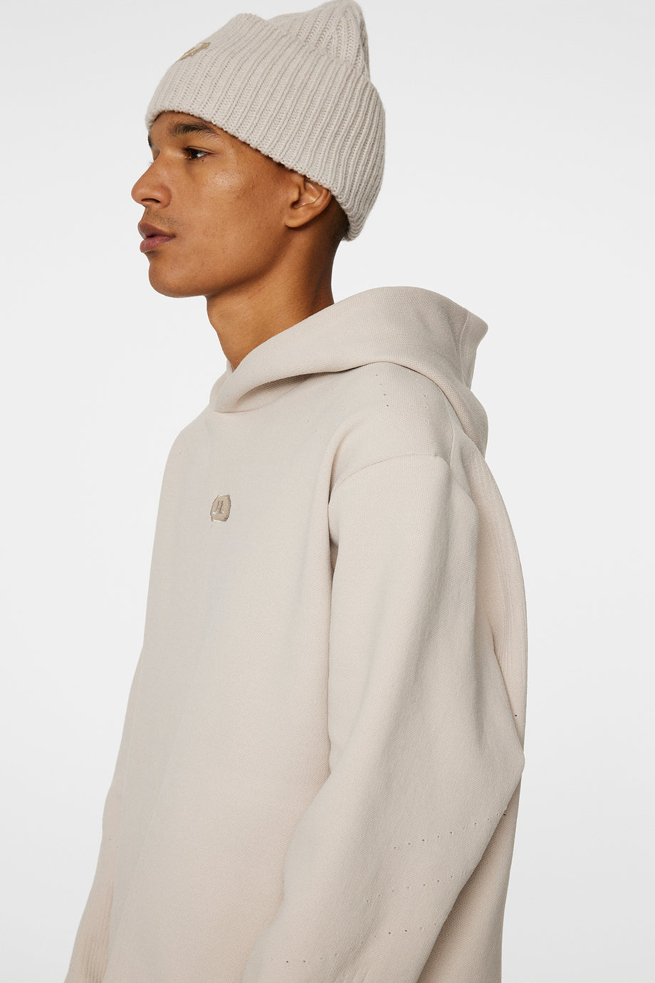 Matt Tech Knit Hood / Moonbeam