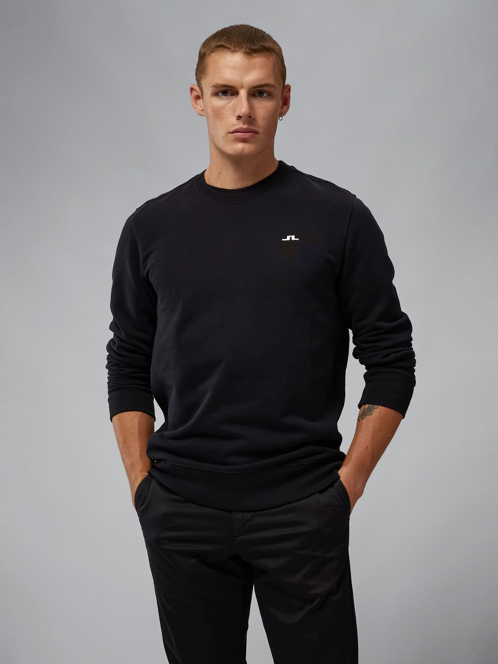 Cal Crew Neck Sweat / Black