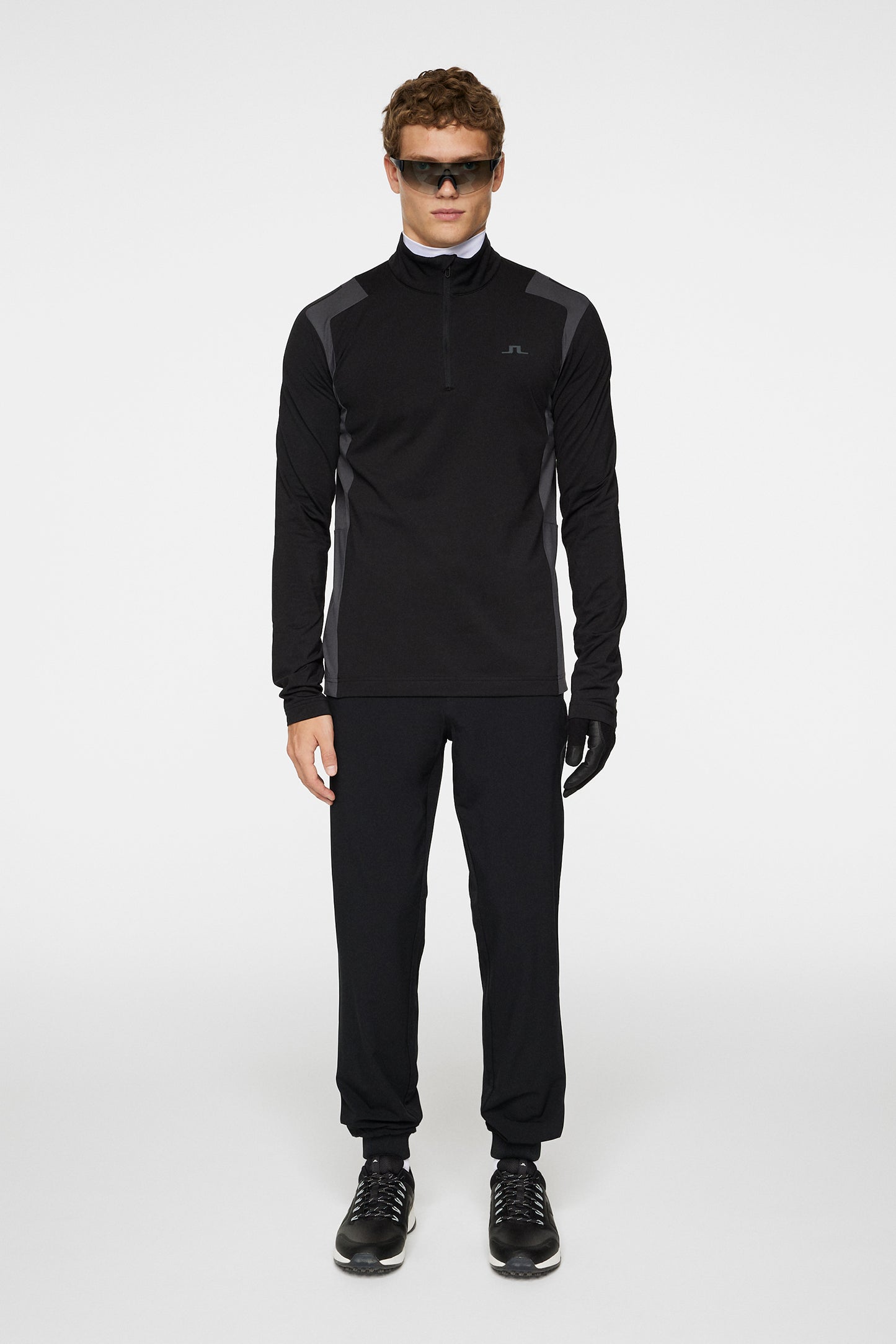 Lukas Quarter Zip Mid Layer / Black