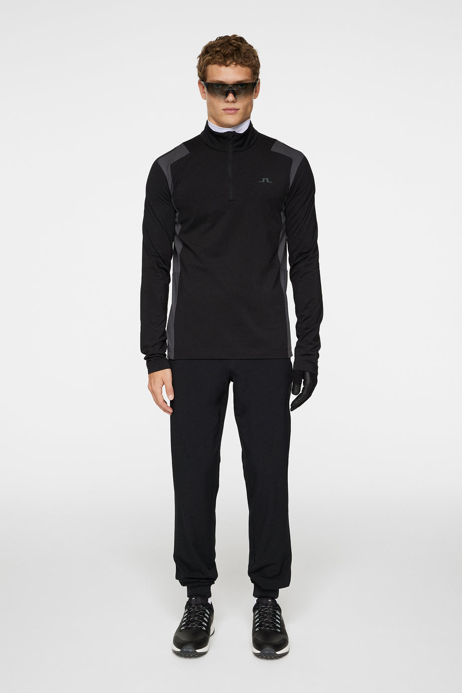 Lukas Quarter Zip Mid Layer / Black