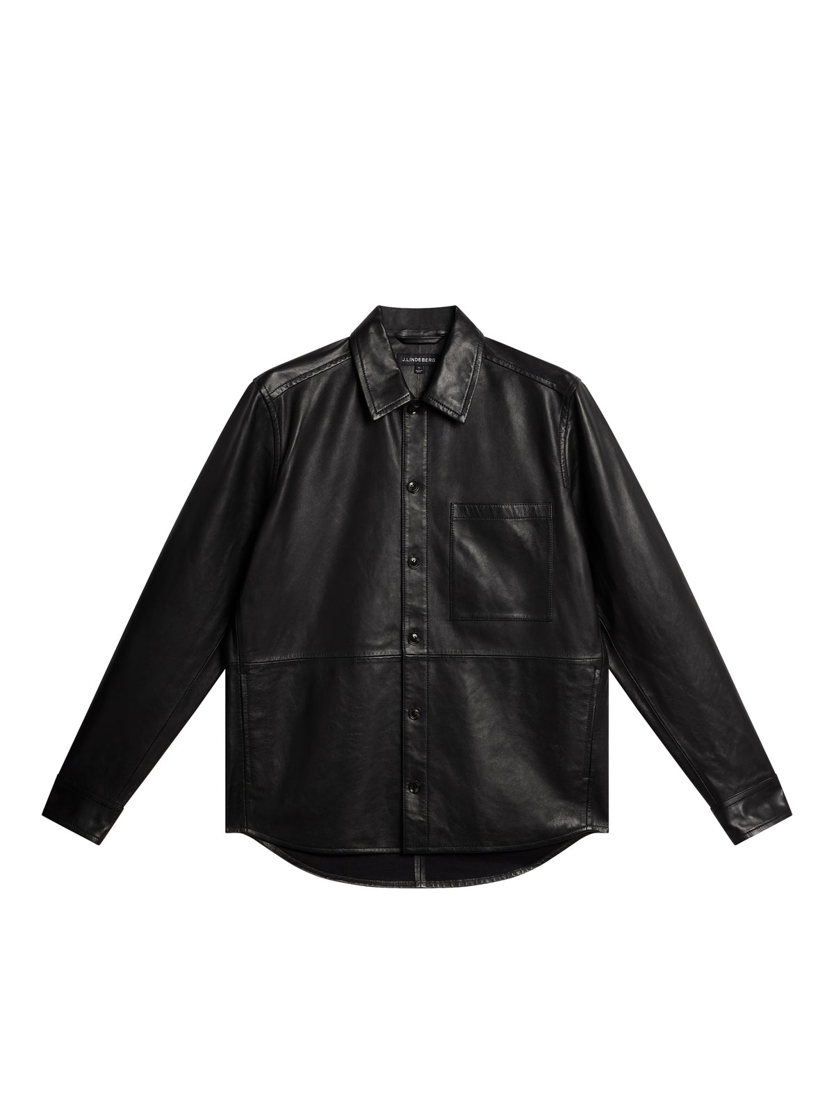 Lanson Leather Overshirt / Black