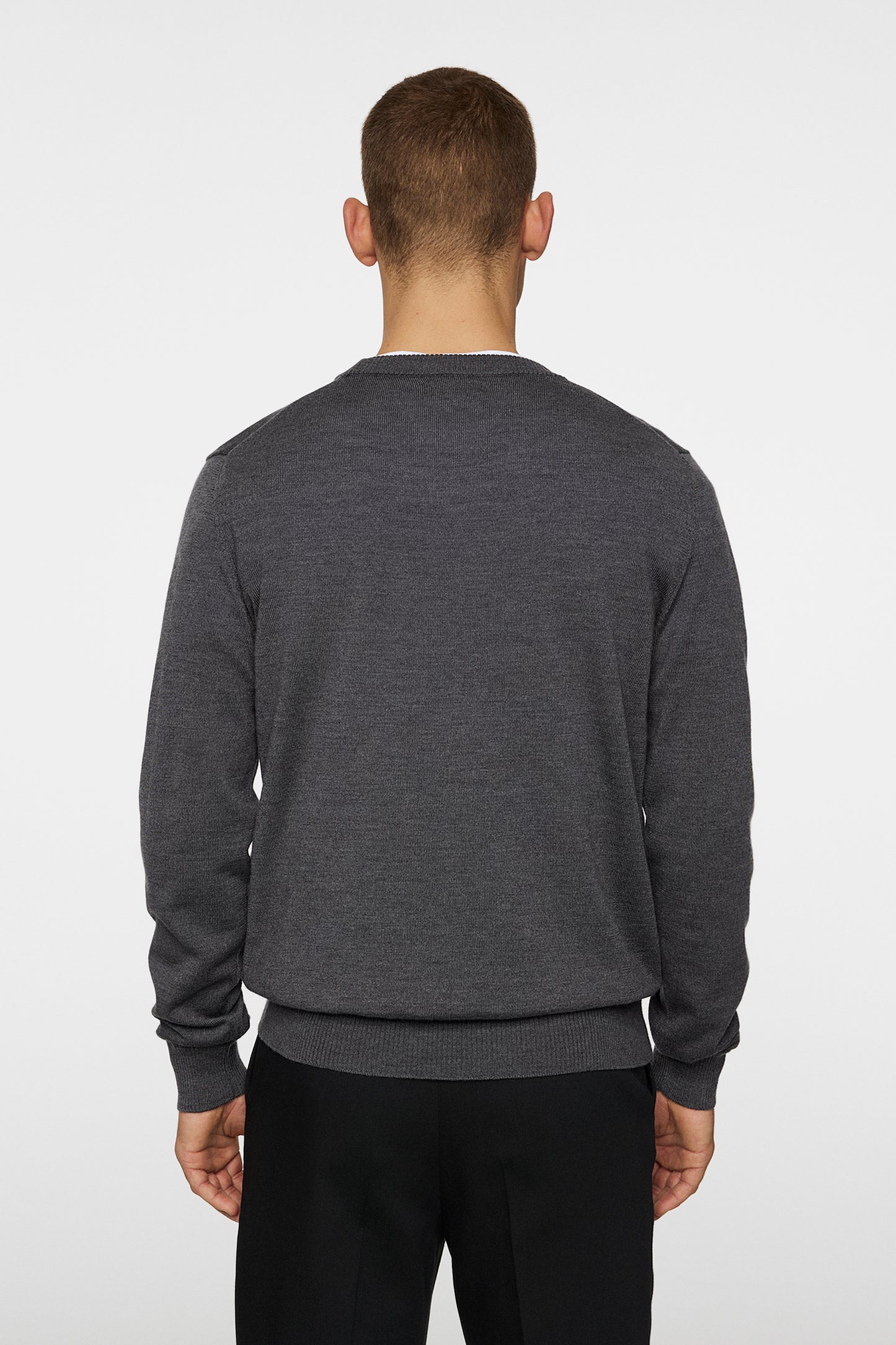 Keane Merino Crew Neck / Lava Smoke Melange