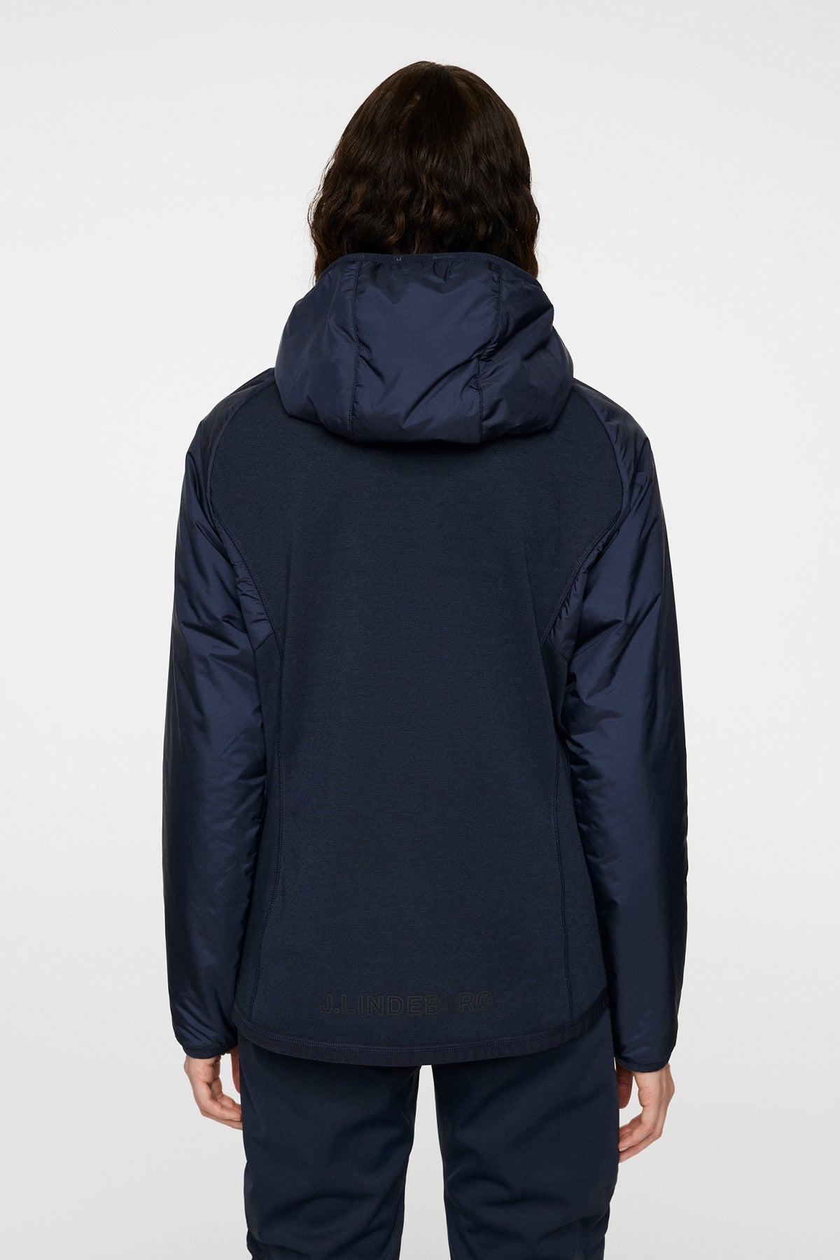 Shona Hybrid Hood Jacket / JL Navy