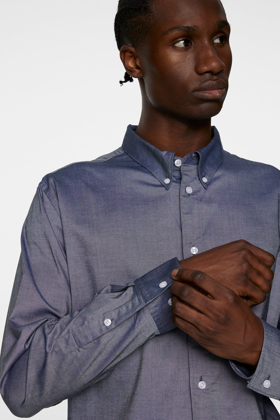 Reg Stretch Oxf Shirt / JL Navy