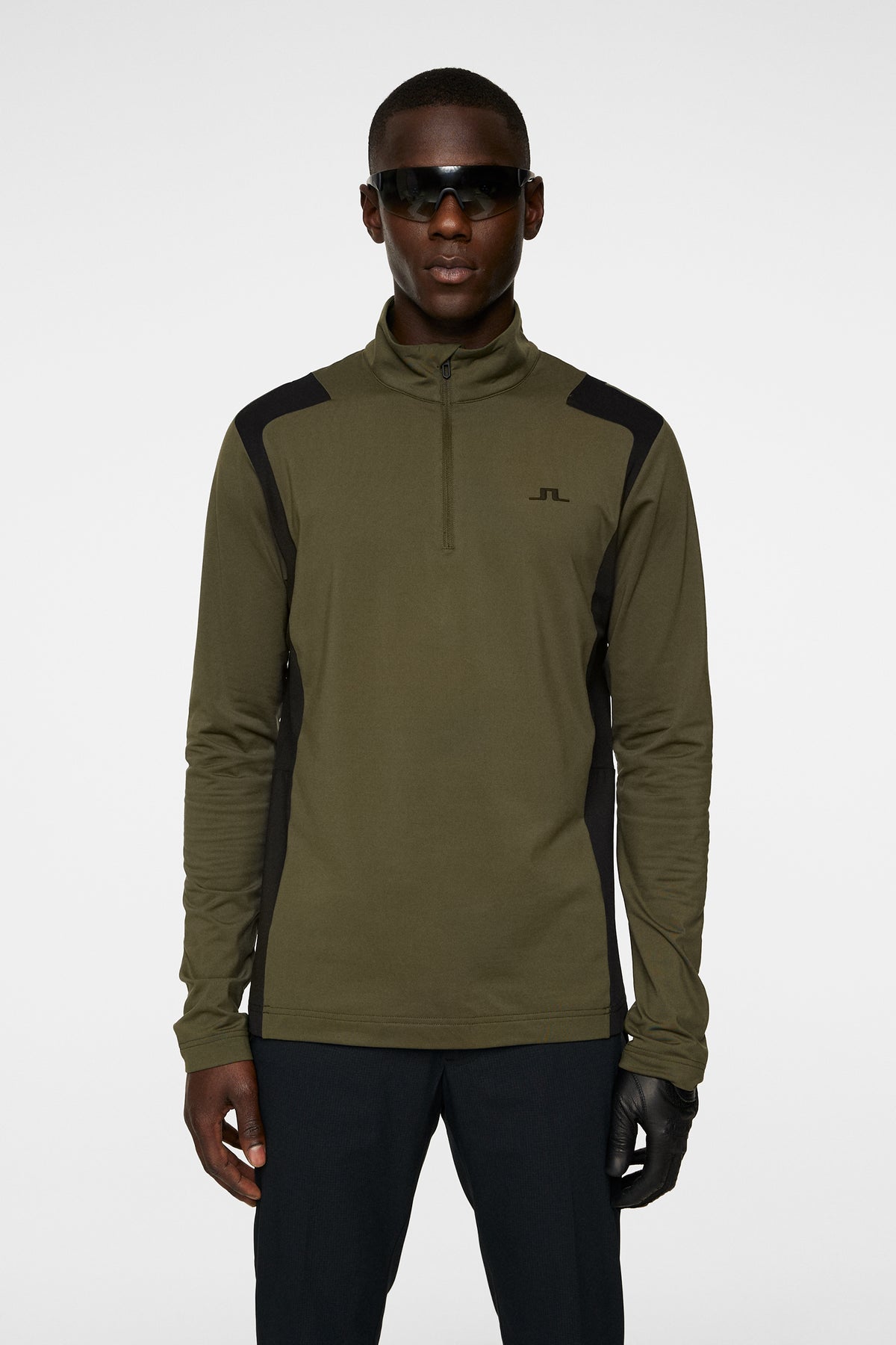 Lukas Quarter Zip Mid Layer / Forest Green