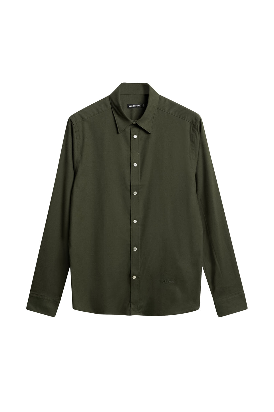 Light Flannel Slim Shirt / Forest Green