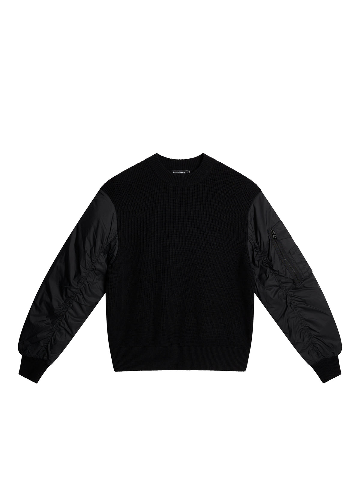 Bow Bomber Knit Hybrid / Black