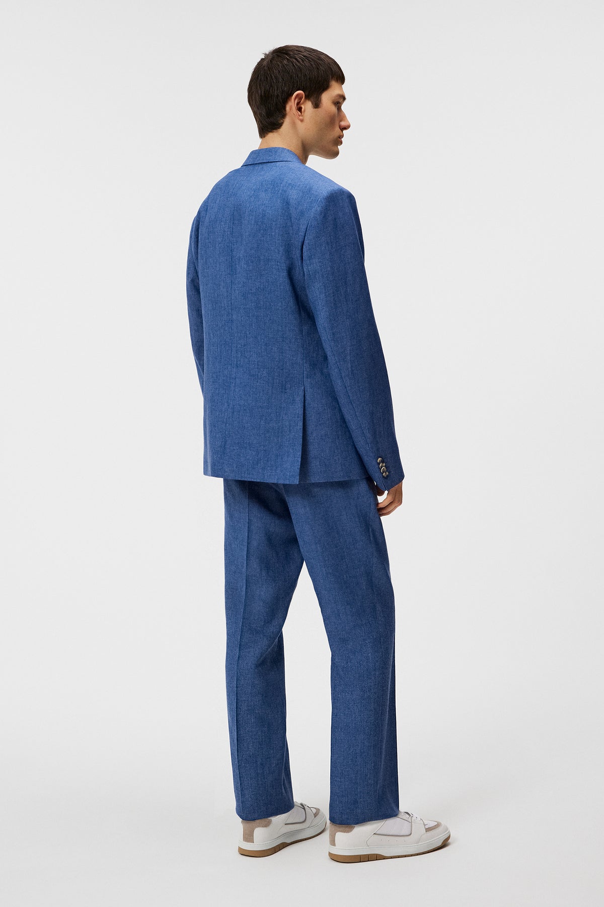 Elton U Super Linen Blazer / Chambray Blue