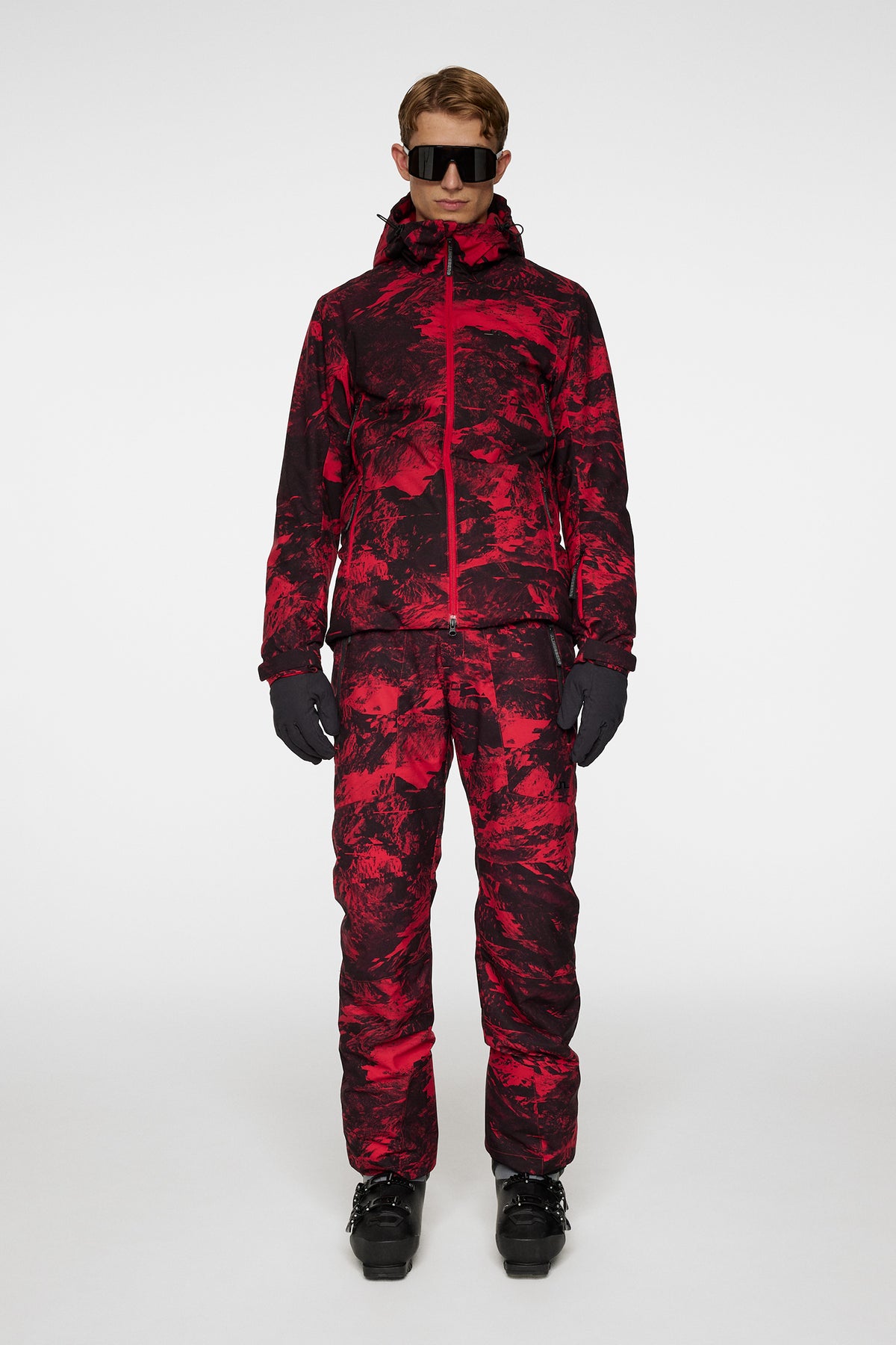 Ace Jacket Printed / Mountain Glitch Red