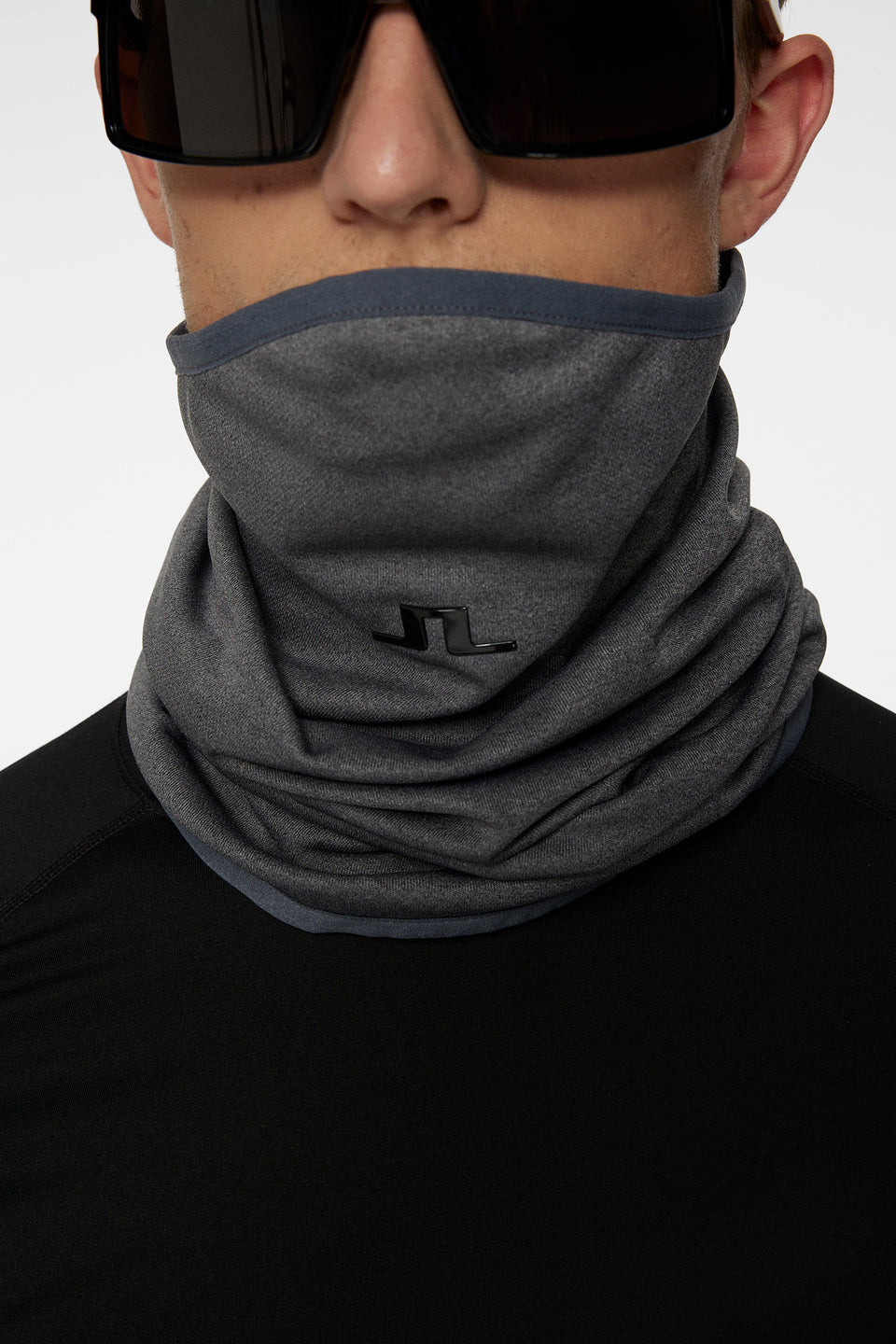 Damian Neck Gaiter / Dark Grey Melange