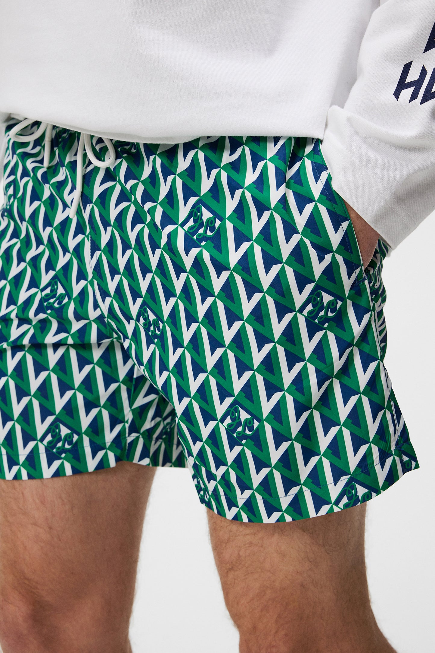 Banks Island Geo Swim Trunks / Island Geo Jellybean