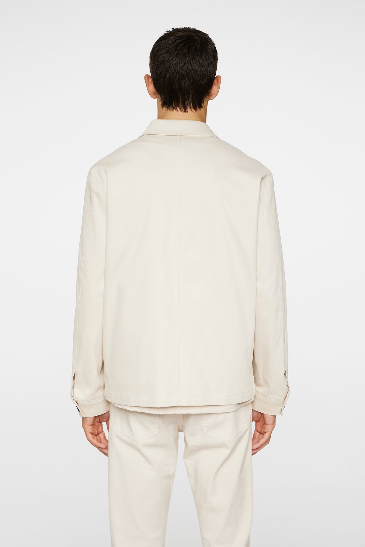 Julius Cotton Twill Overshirt / Moonbeam