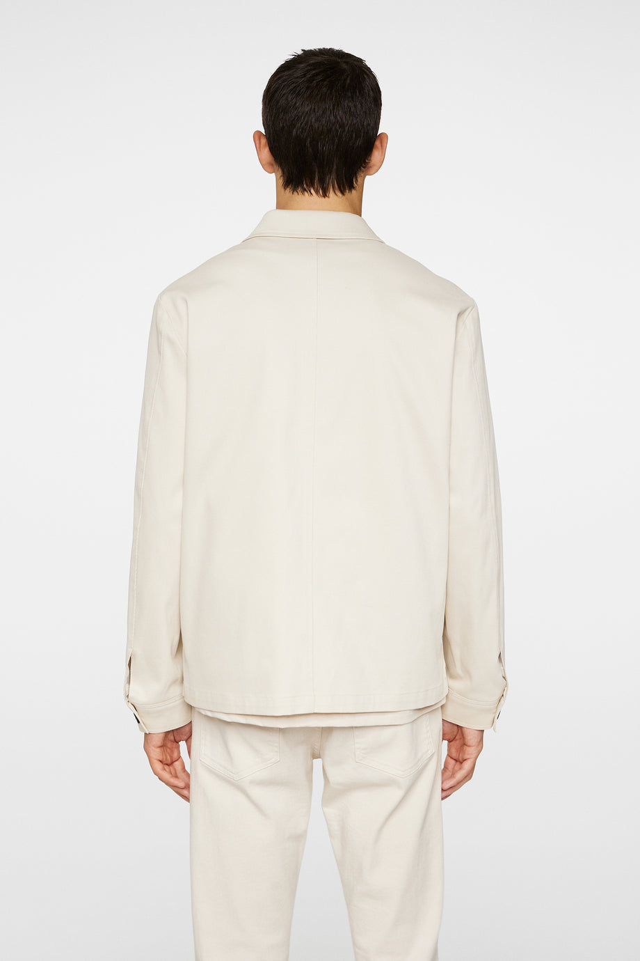 Julius Cotton Twill Overshirt / Moonbeam