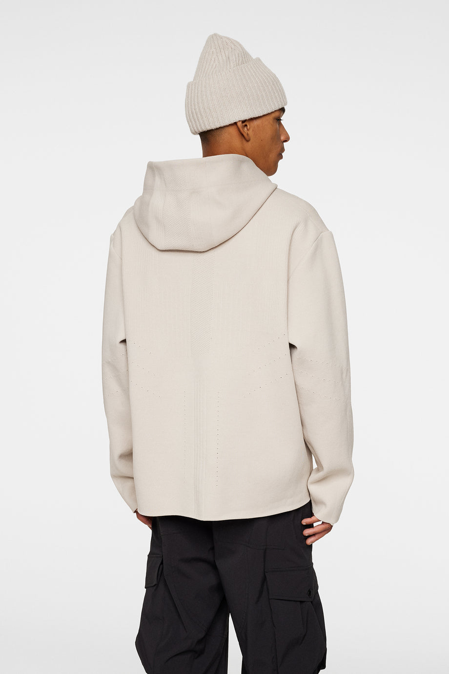 Matt Tech Knit Hood / Moonbeam