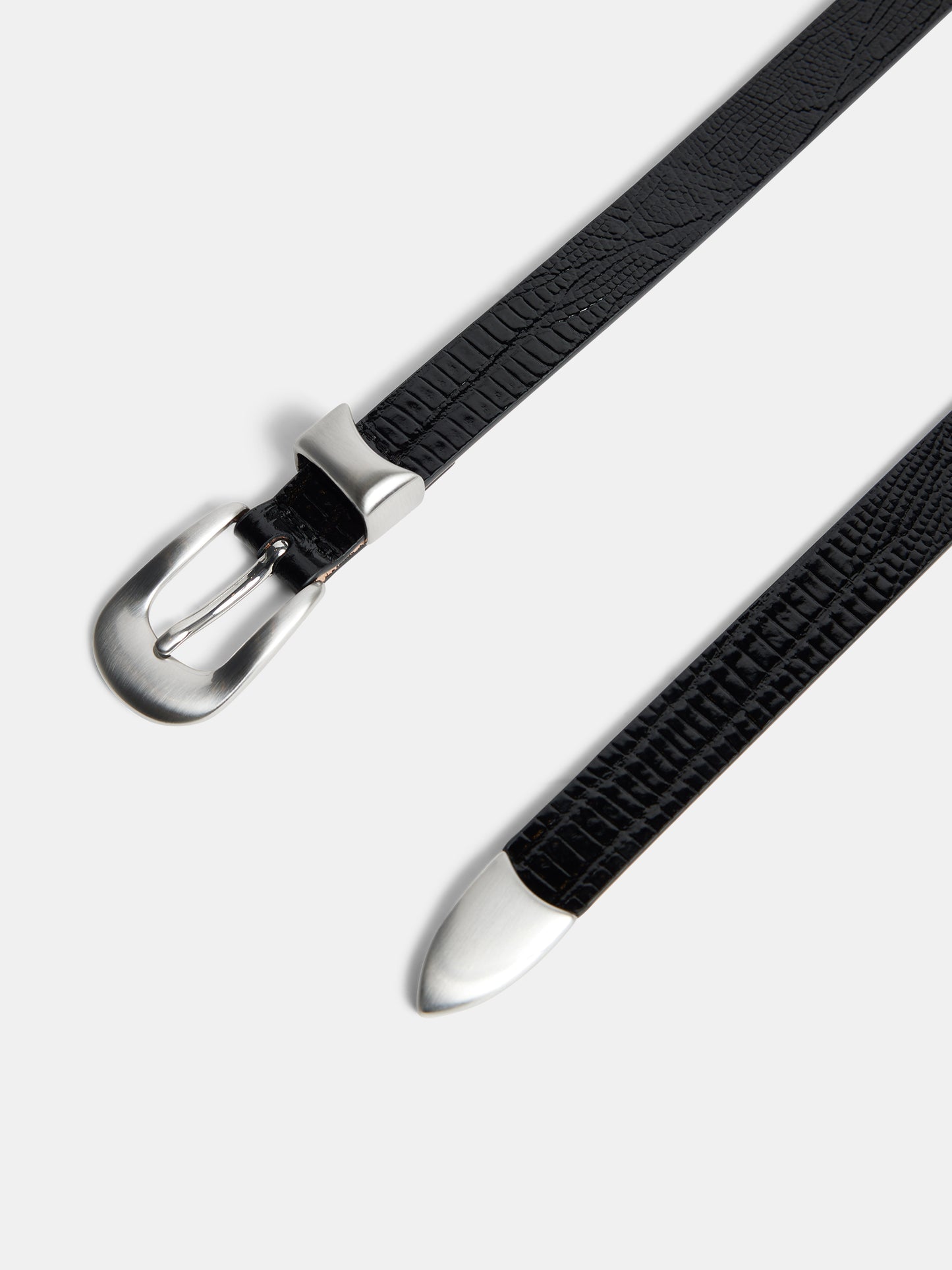Western Leather Lizard Belt / Black – J.Lindeberg