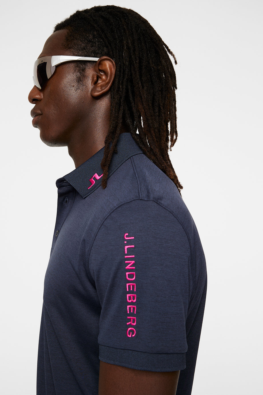 Tour Tech Slim Fit Polo / Navy Melange