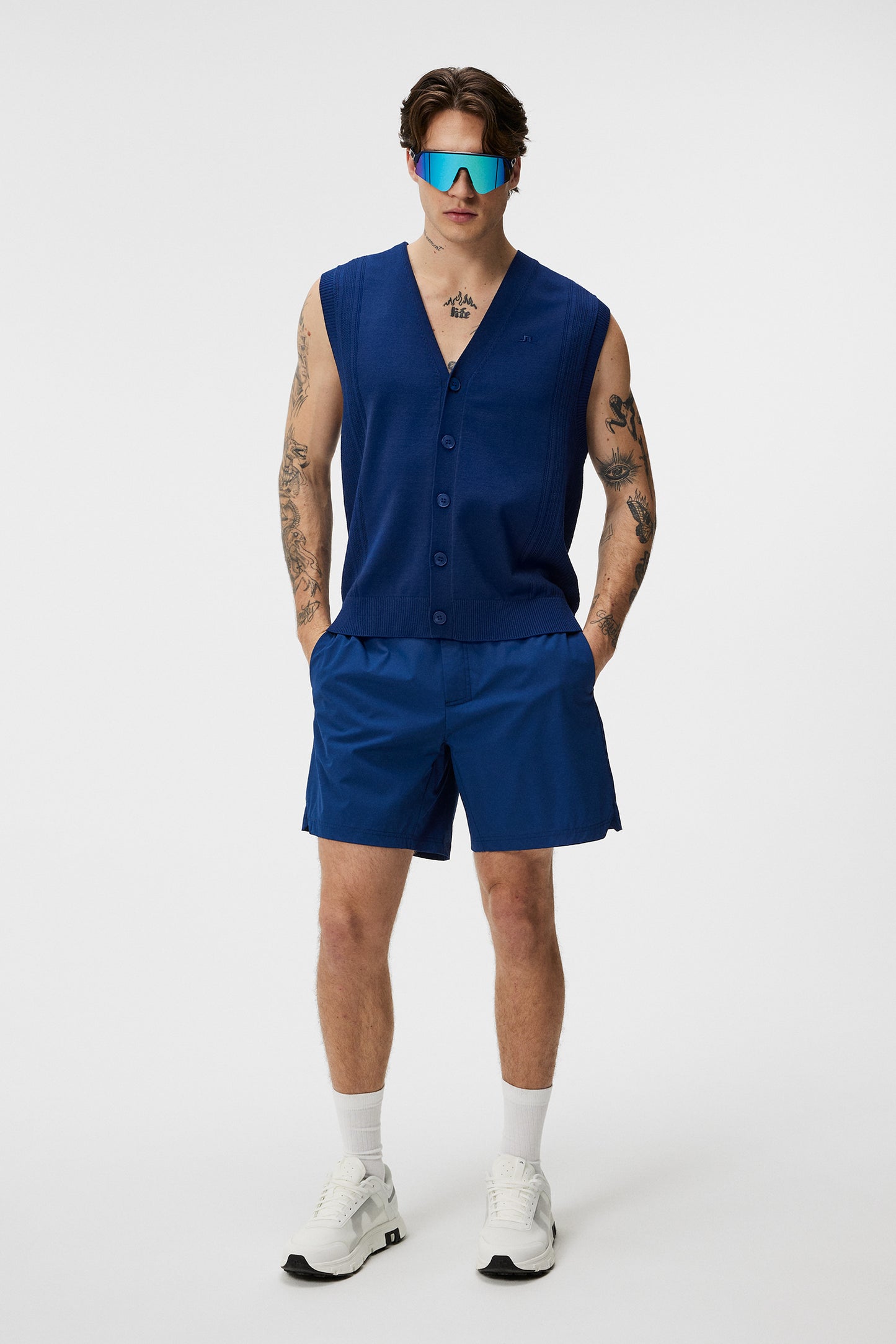 Markus Knitted Vest / Estate Blue