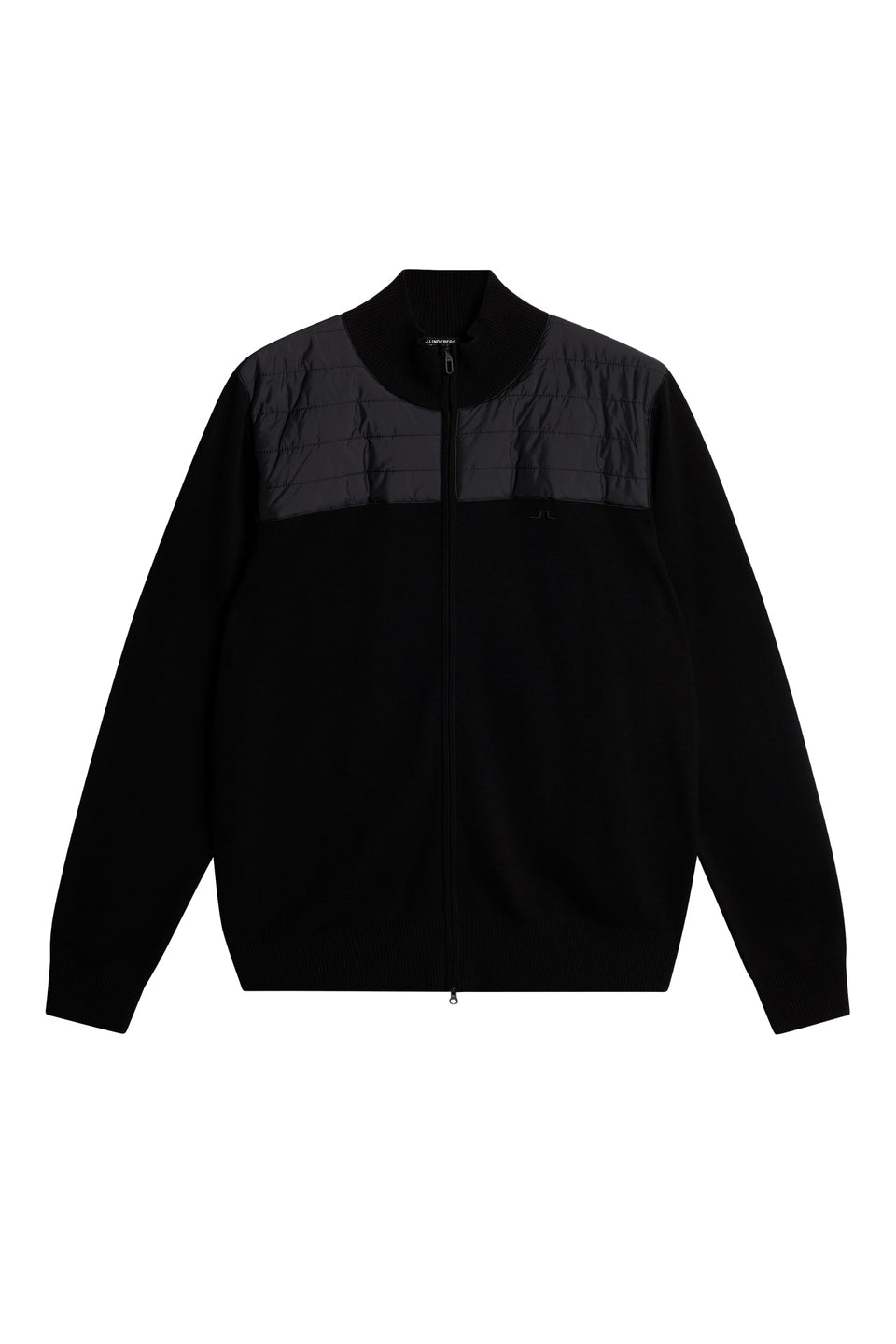 Bridge Knitted  Hybrid Sweater / Black