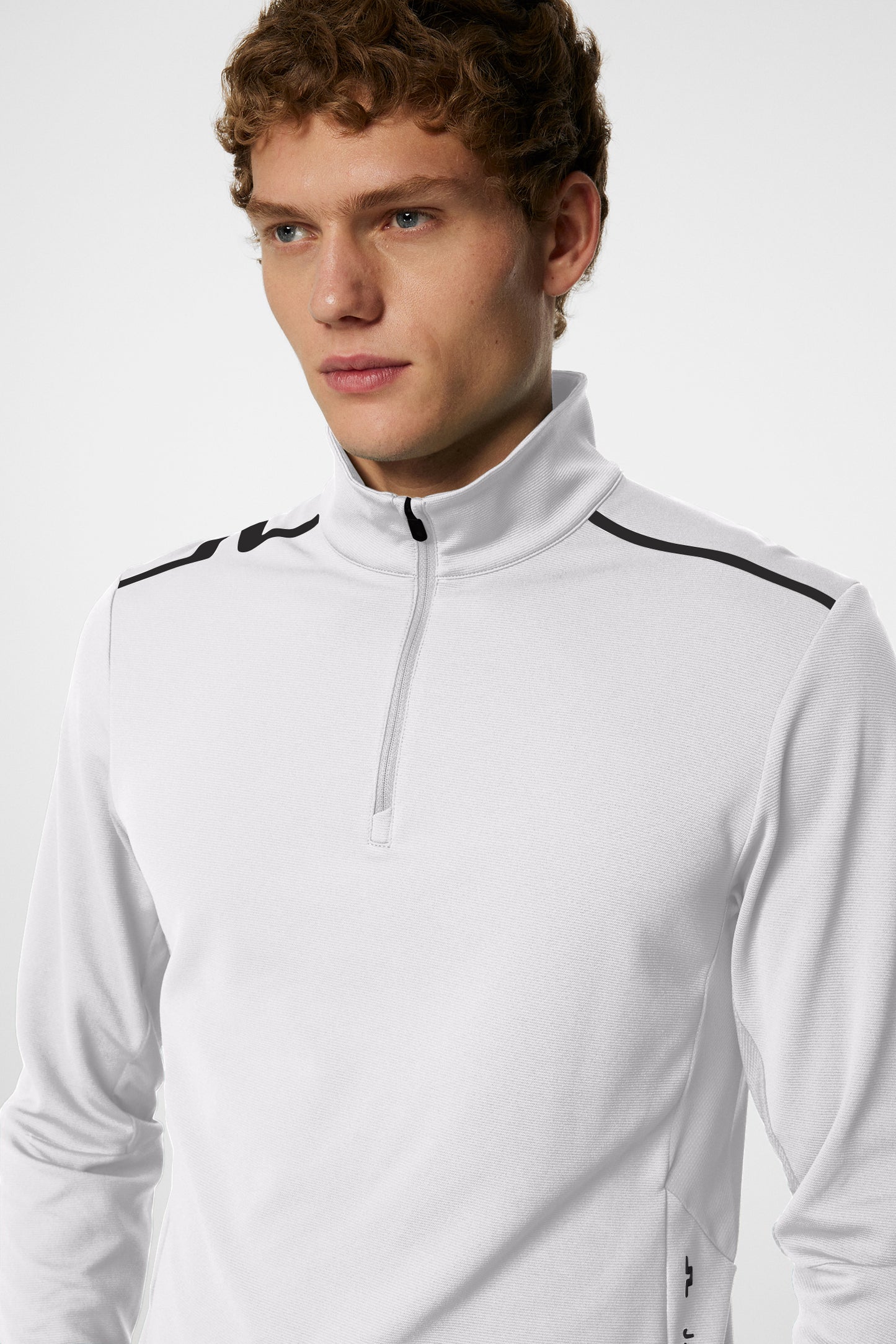 Leon Quarter Zip Mid Layer / White