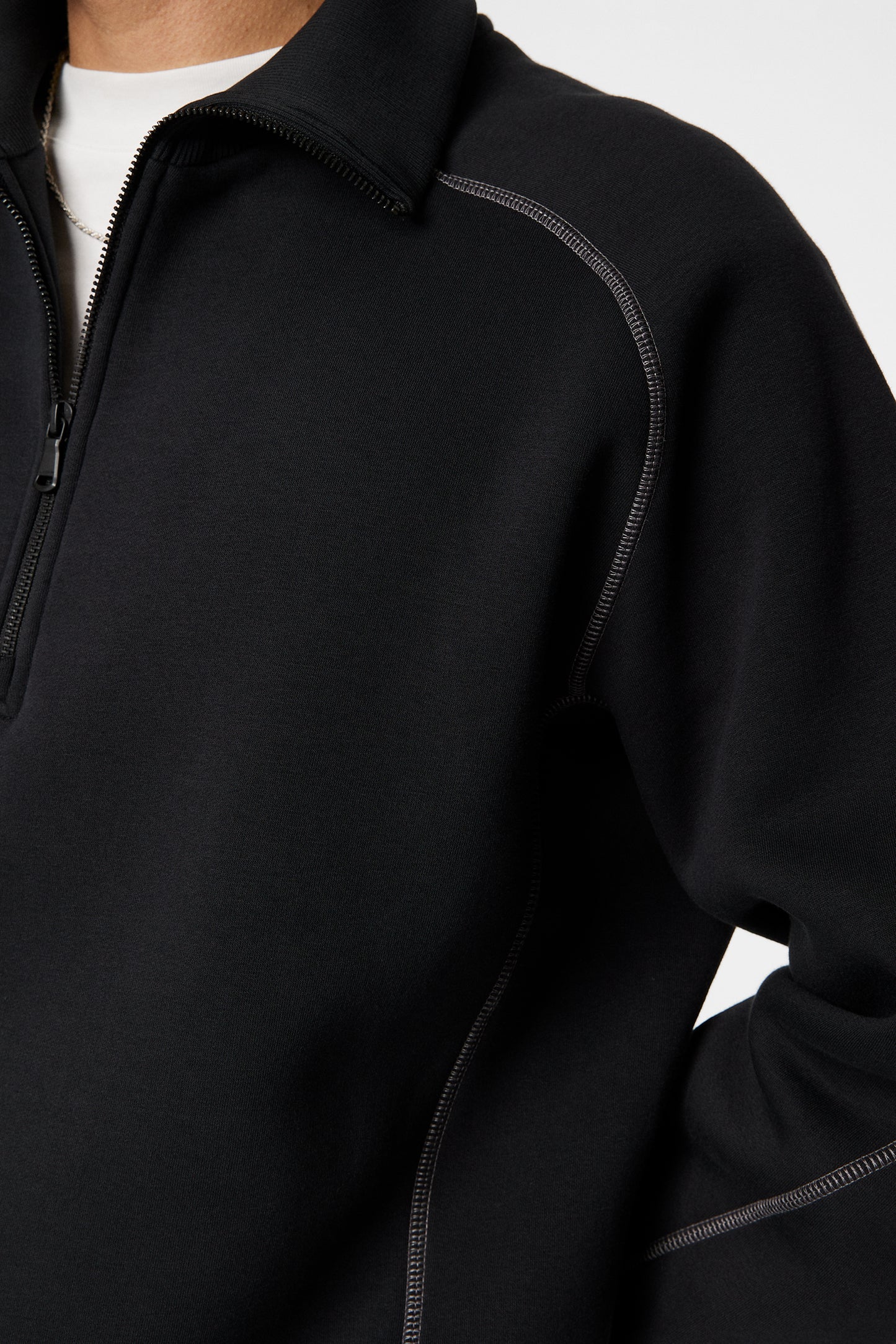 Canter Quarter Zip Sweat / Black