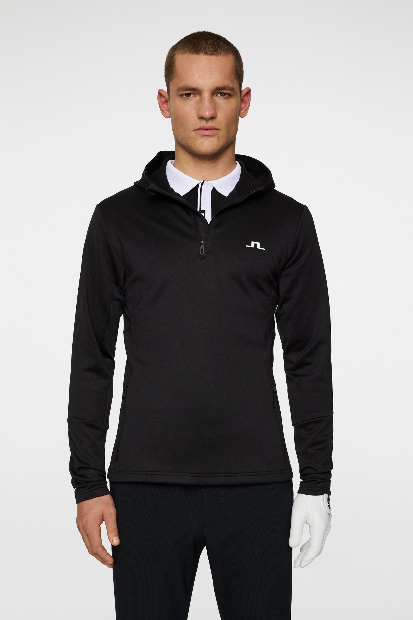 Aerial Quarter Zip Hood / Black