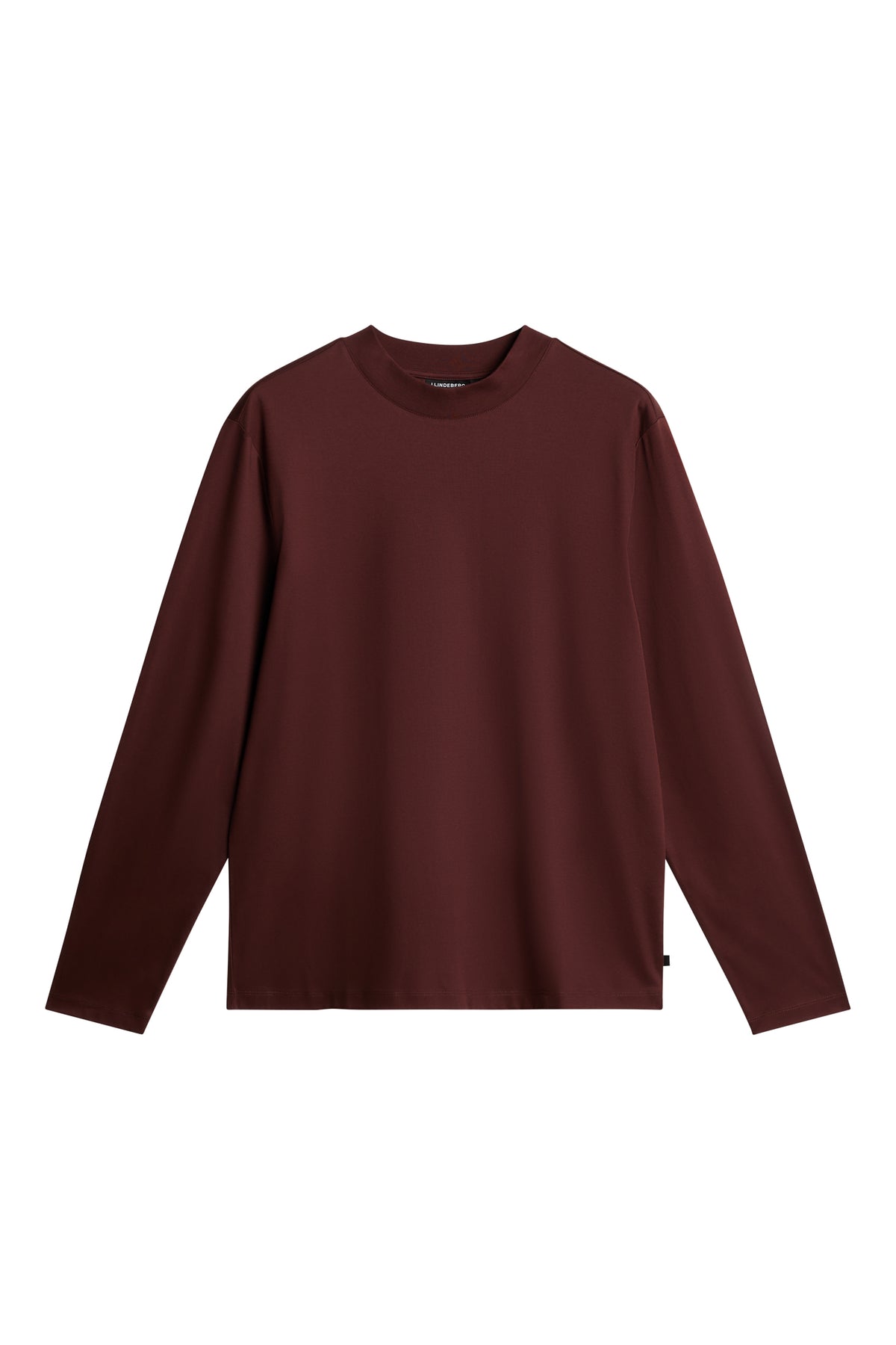 Ace Mock Neck LS T-Shirt / Bitter Chocolate