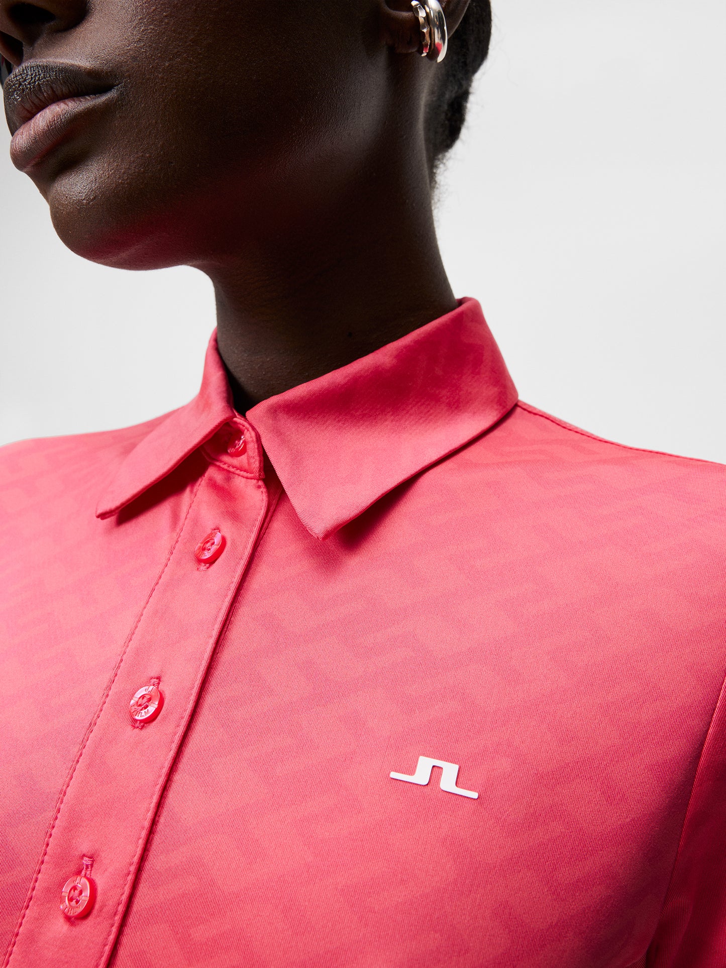 Alaya Jacquard Polo / Azalea