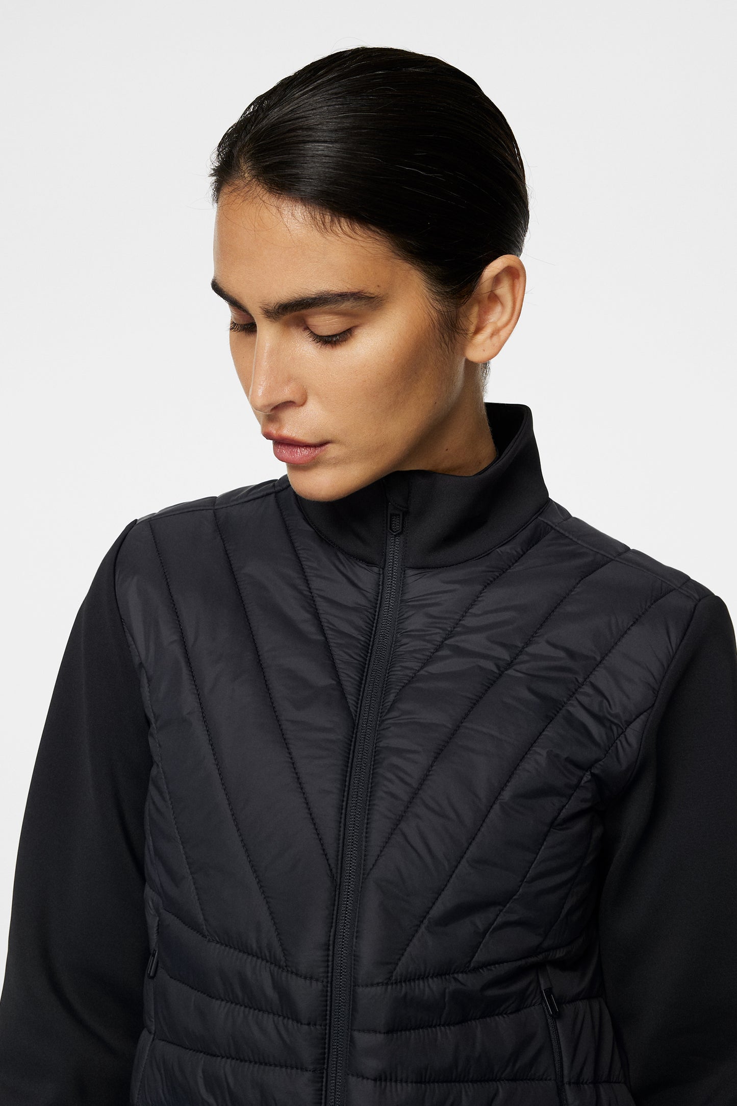 Holma Quilt Hybrid Jacket / Black