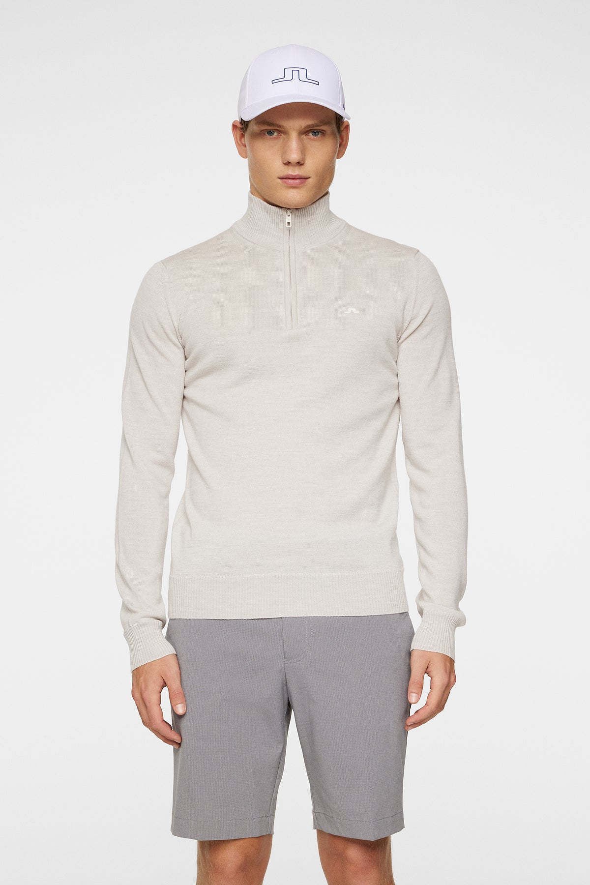 Kian Zipped Sweater / Moonbeam