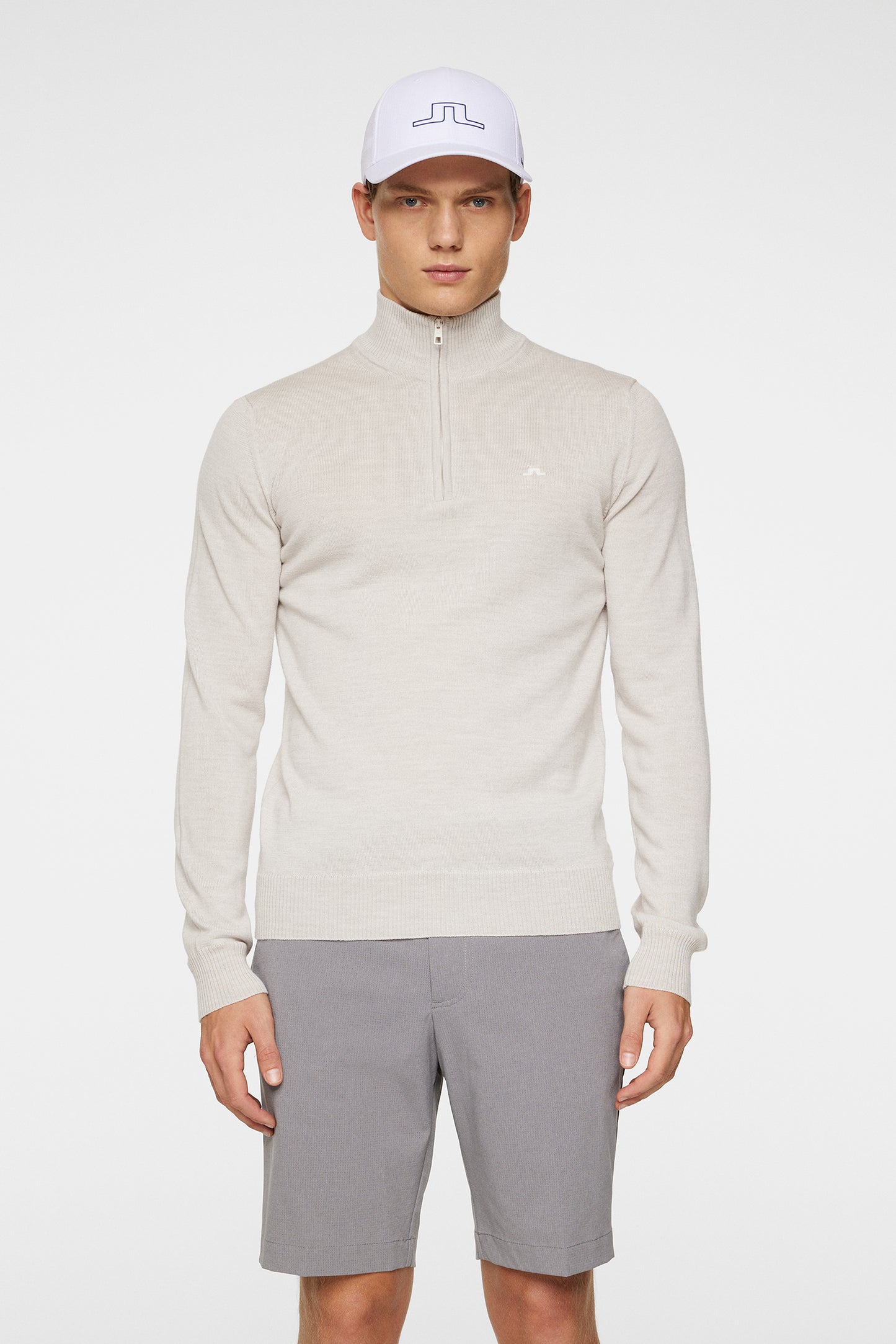 Kian Zipped Sweater / Moonbeam