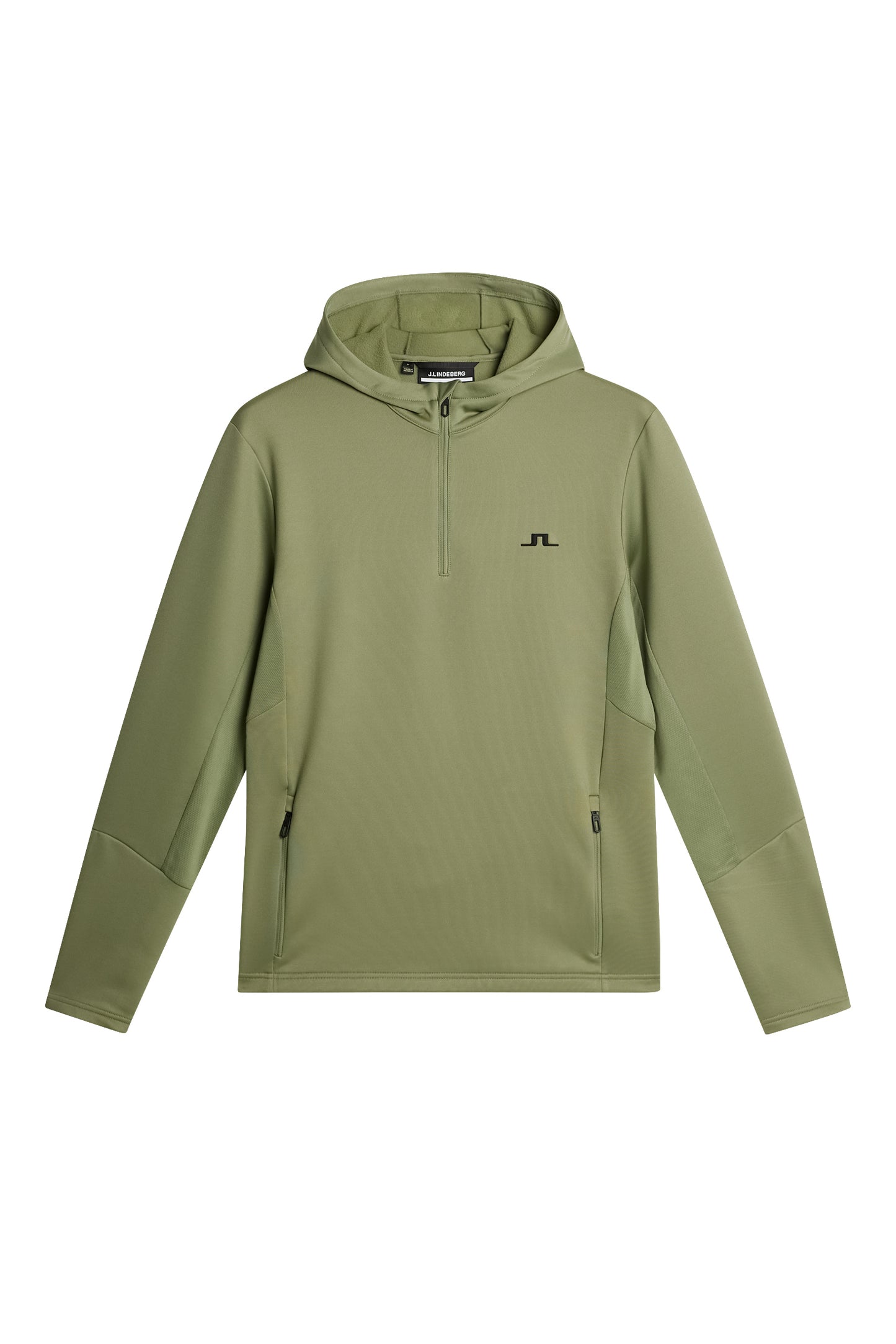 Aerial Quarter Zip Hood / Oil Green