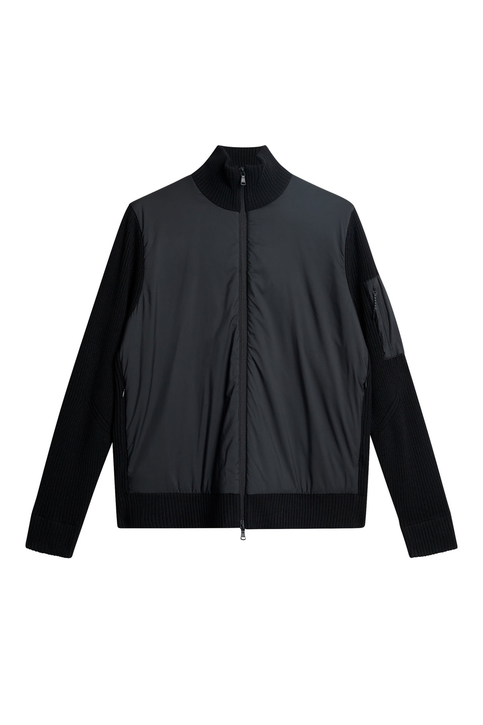 Beck Knitted Hybrid Jacket / Black