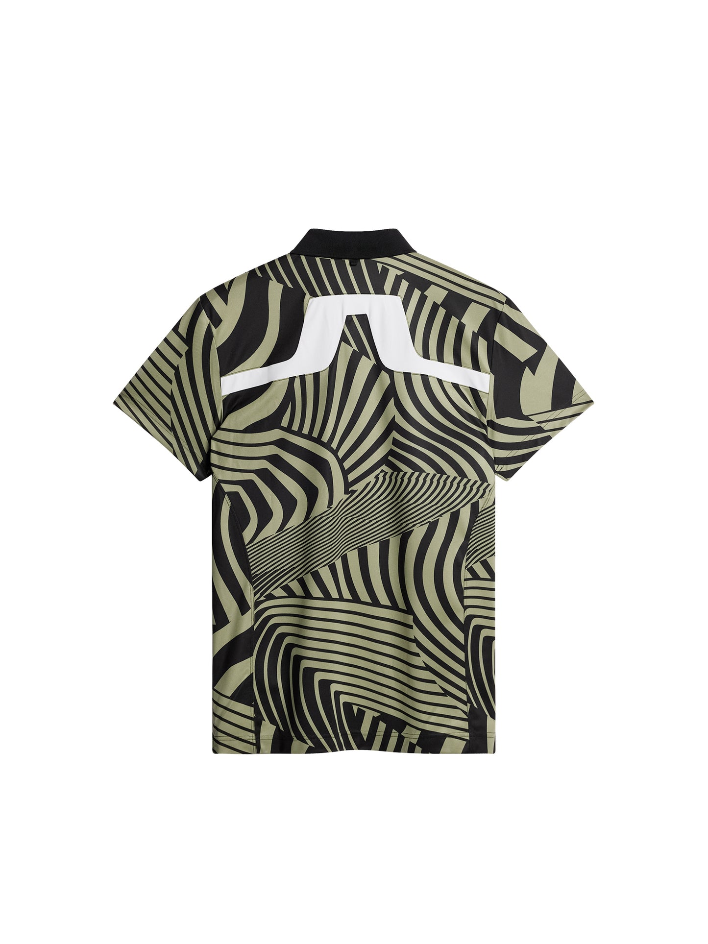 KV Tour Print Golf Polo / Dazzle Wave Black