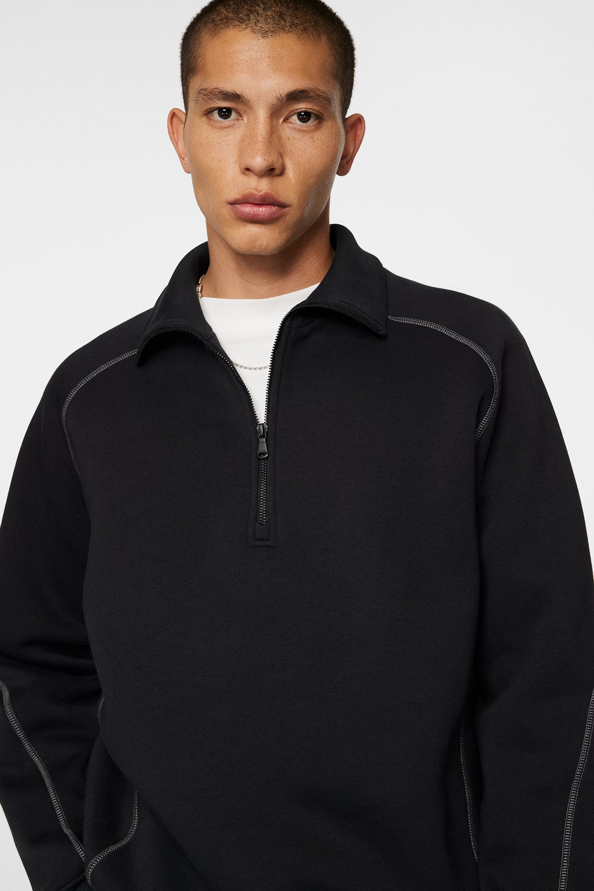 Canter Quarter Zip Sweat / Black